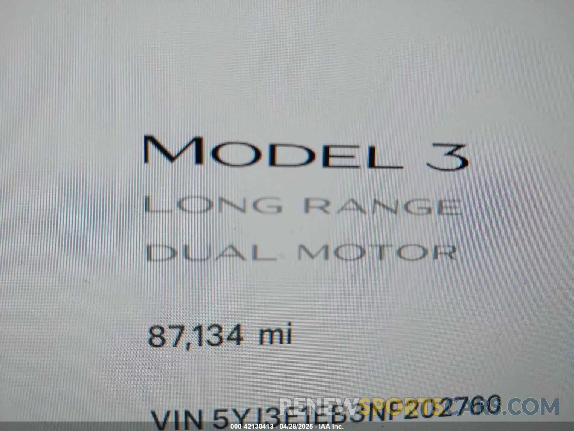 14 Photograph of a damaged car 5YJ3E1EB3NF202760 TESLA MODEL 3 2022