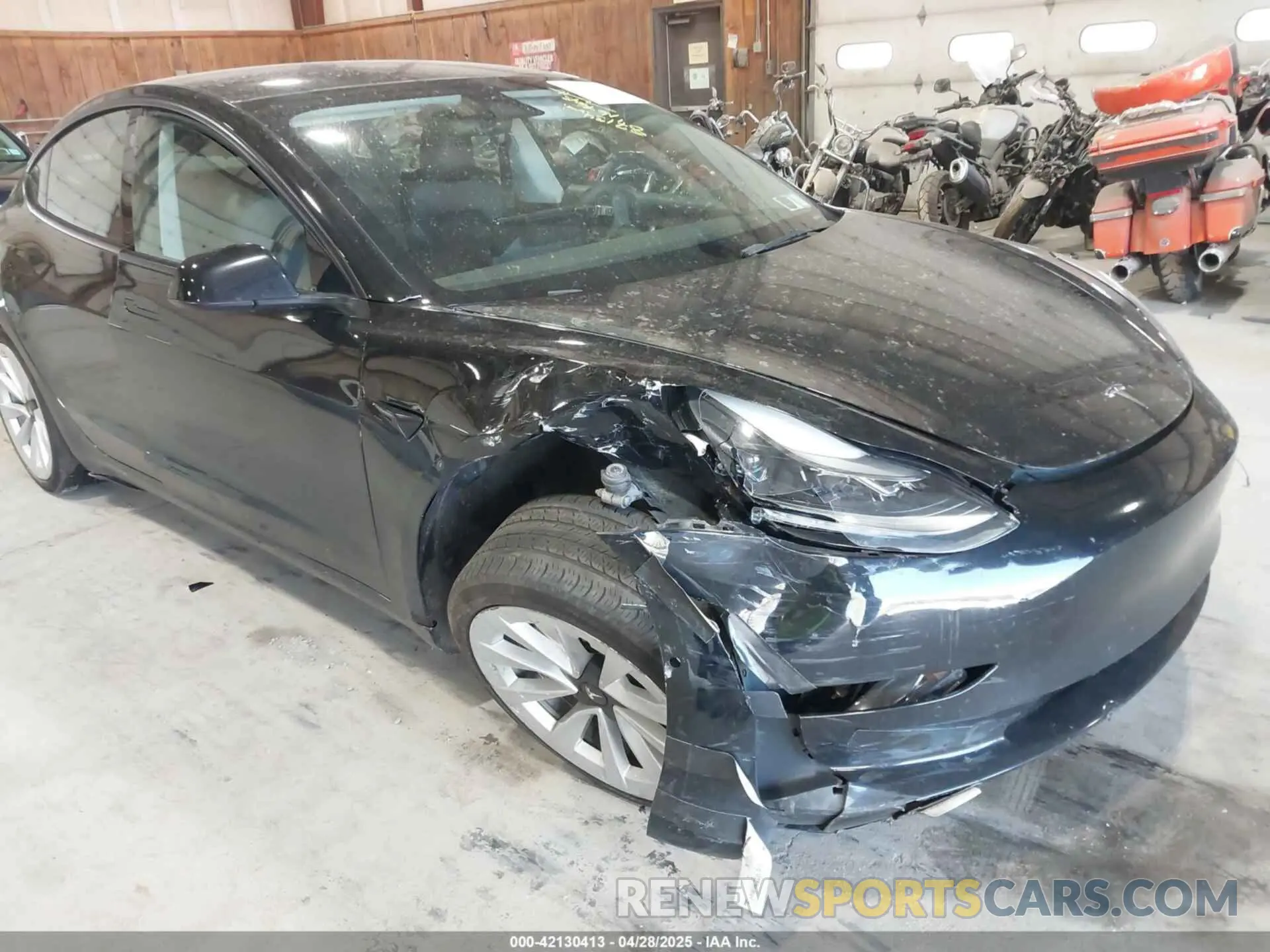 6 Photograph of a damaged car 5YJ3E1EB3NF202760 TESLA MODEL 3 2022
