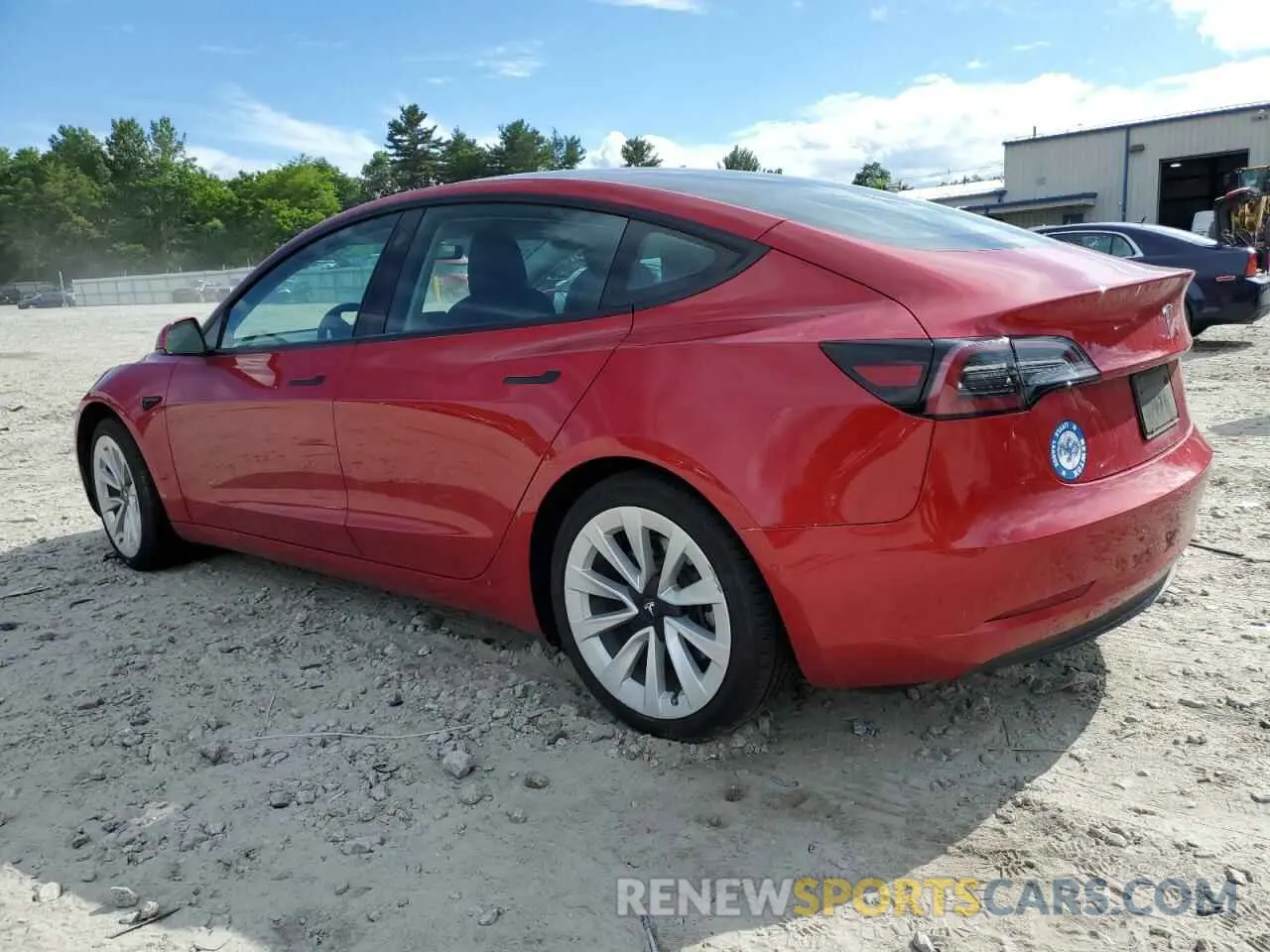 2 Photograph of a damaged car 5YJ3E1EB3NF204296 TESLA MODEL 3 2022