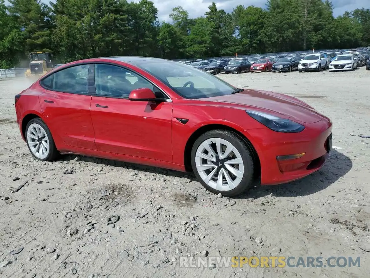 4 Photograph of a damaged car 5YJ3E1EB3NF204296 TESLA MODEL 3 2022