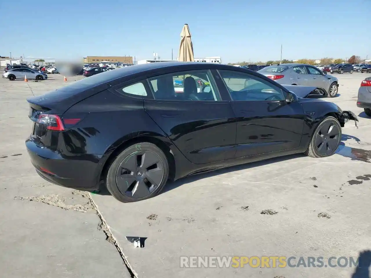 3 Photograph of a damaged car 5YJ3E1EB3NF240487 TESLA MODEL 3 2022