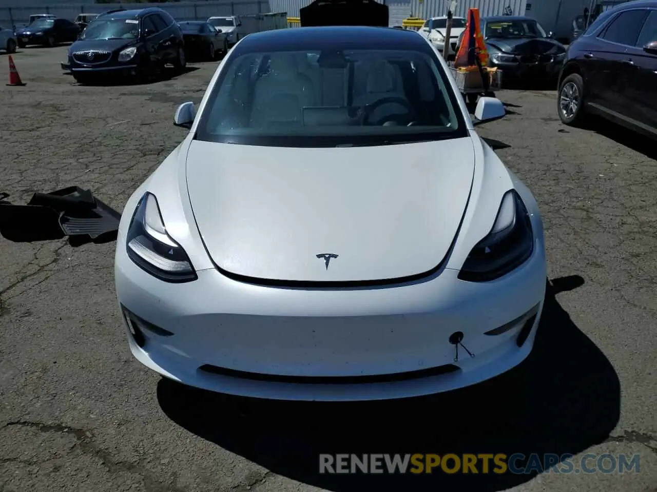 5 Photograph of a damaged car 5YJ3E1EB3NF249738 TESLA MODEL 3 2022