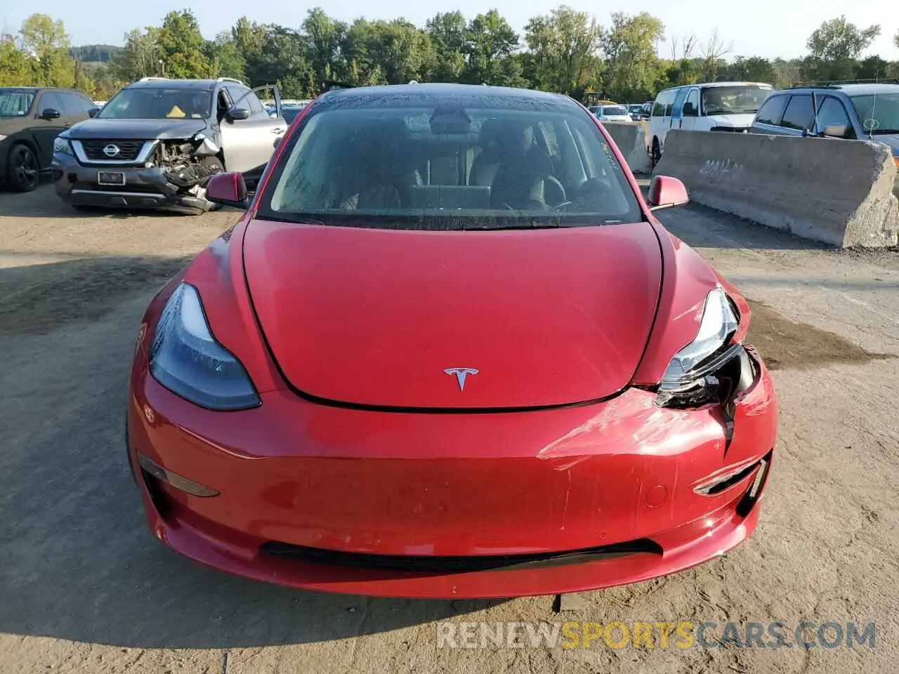 5 Photograph of a damaged car 5YJ3E1EB3NF255412 TESLA MODEL 3 2022