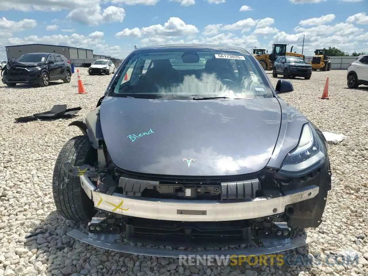 5 Photograph of a damaged car 5YJ3E1EB3NF260450 TESLA MODEL 3 2022