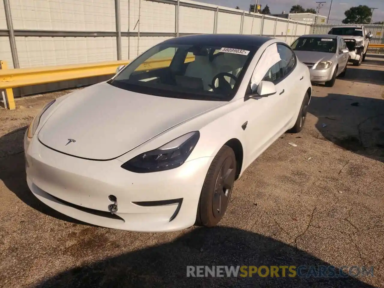 9 Photograph of a damaged car 5YJ3E1EB3NF271206 TESLA MODEL 3 2022