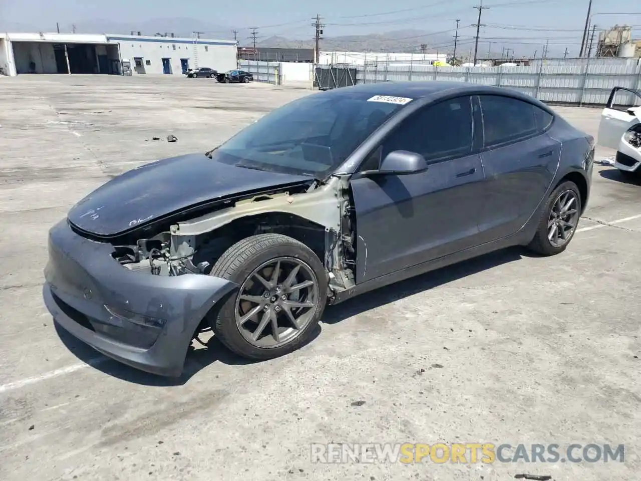 1 Photograph of a damaged car 5YJ3E1EB3NF274364 TESLA MODEL 3 2022