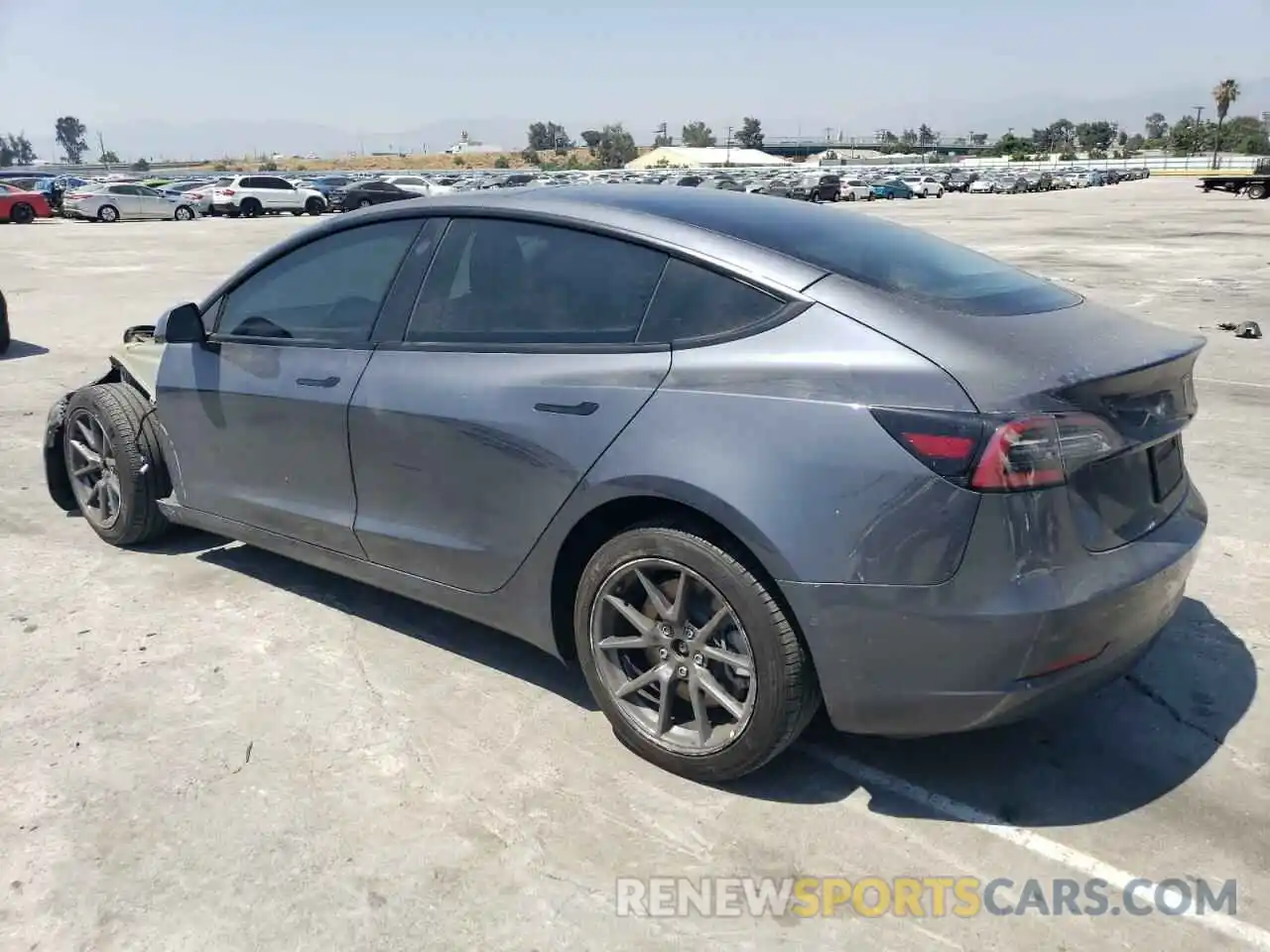 2 Photograph of a damaged car 5YJ3E1EB3NF274364 TESLA MODEL 3 2022