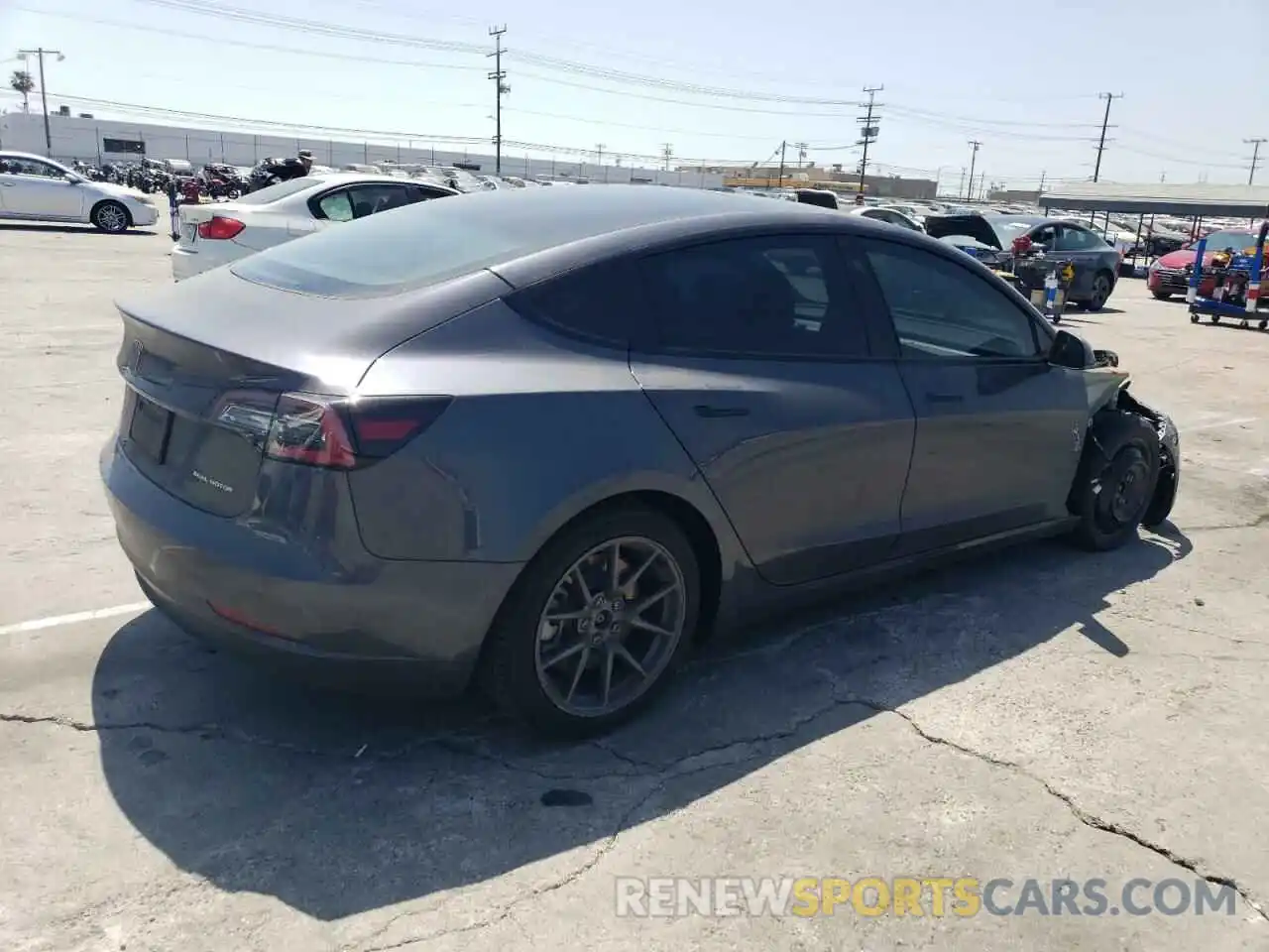 3 Photograph of a damaged car 5YJ3E1EB3NF274364 TESLA MODEL 3 2022