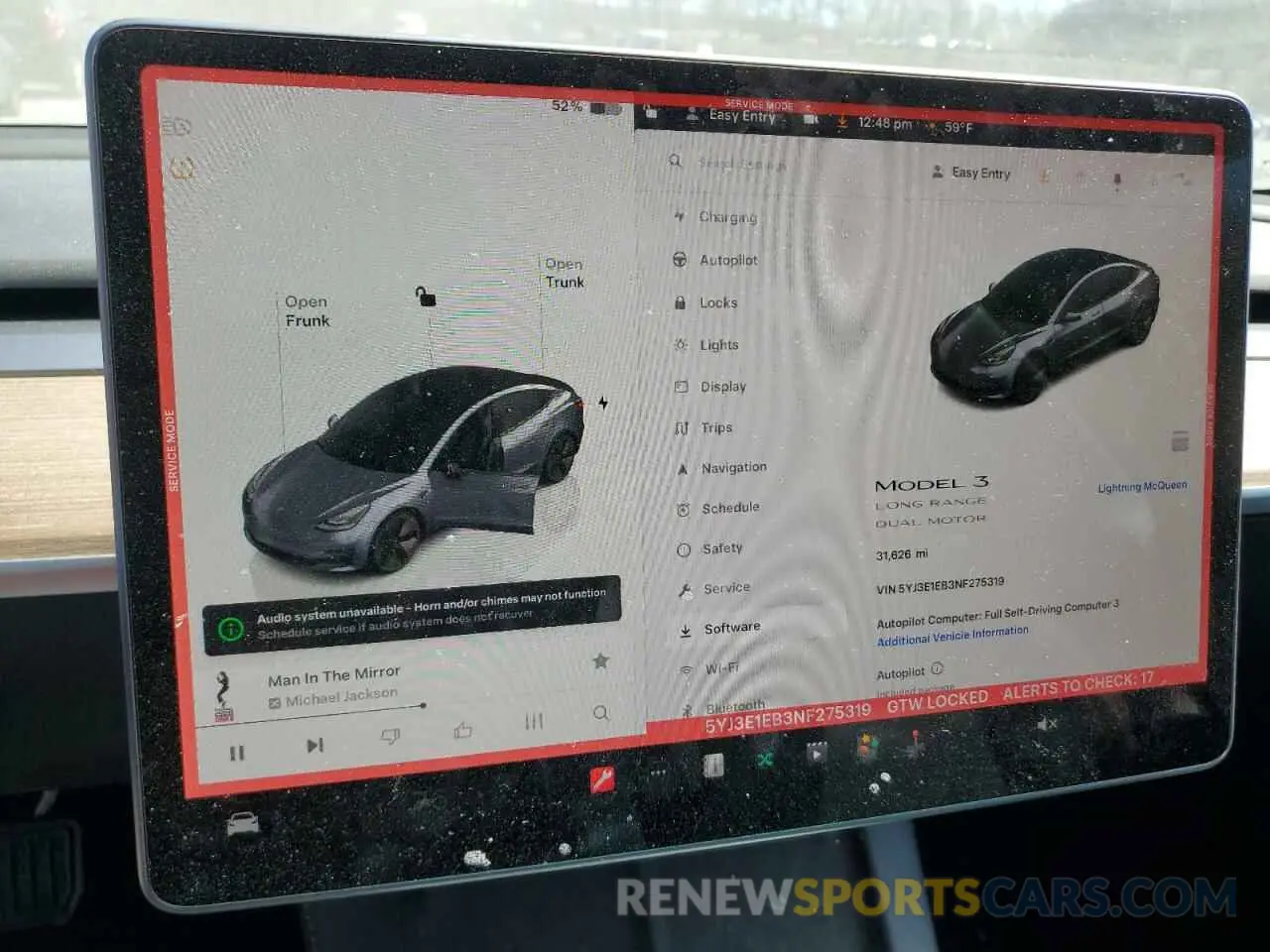 9 Photograph of a damaged car 5YJ3E1EB3NF275319 TESLA MODEL 3 2022