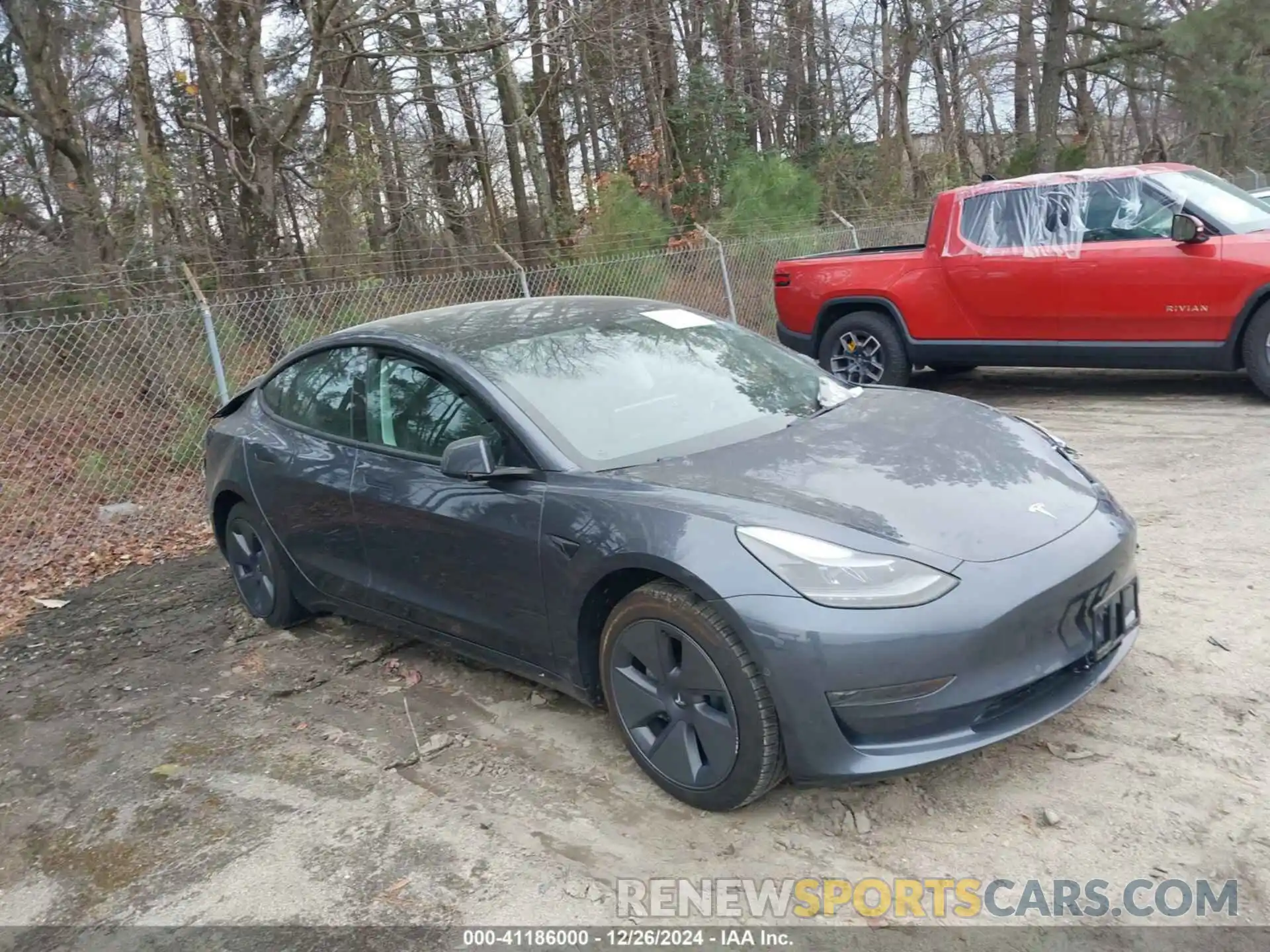 1 Photograph of a damaged car 5YJ3E1EB3NF275997 TESLA MODEL 3 2022