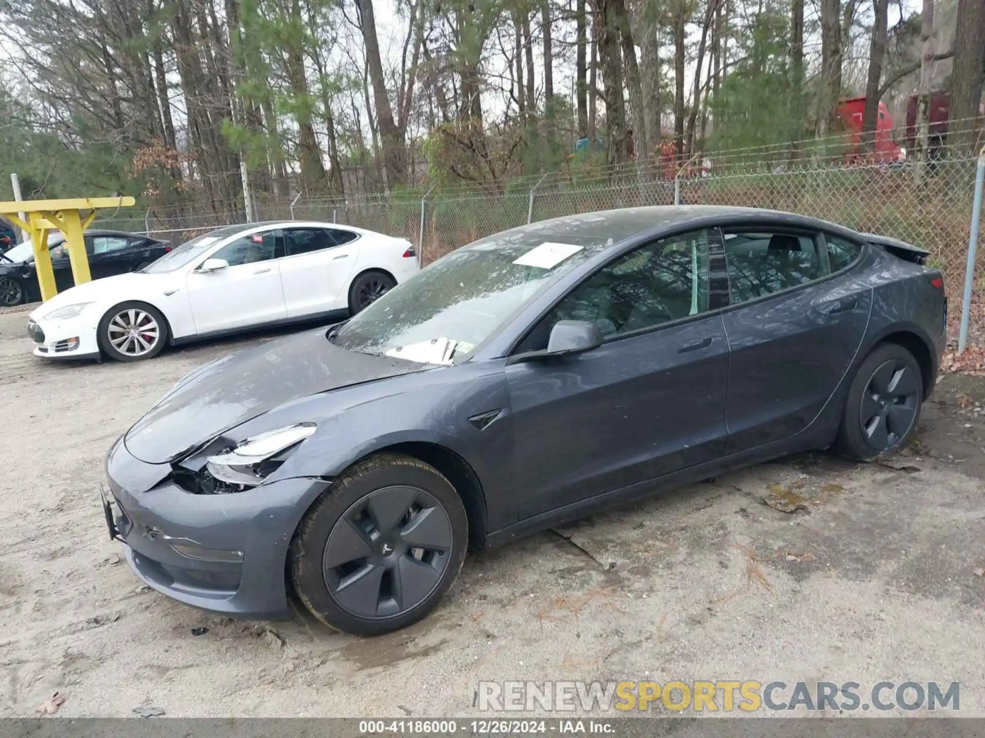 2 Photograph of a damaged car 5YJ3E1EB3NF275997 TESLA MODEL 3 2022