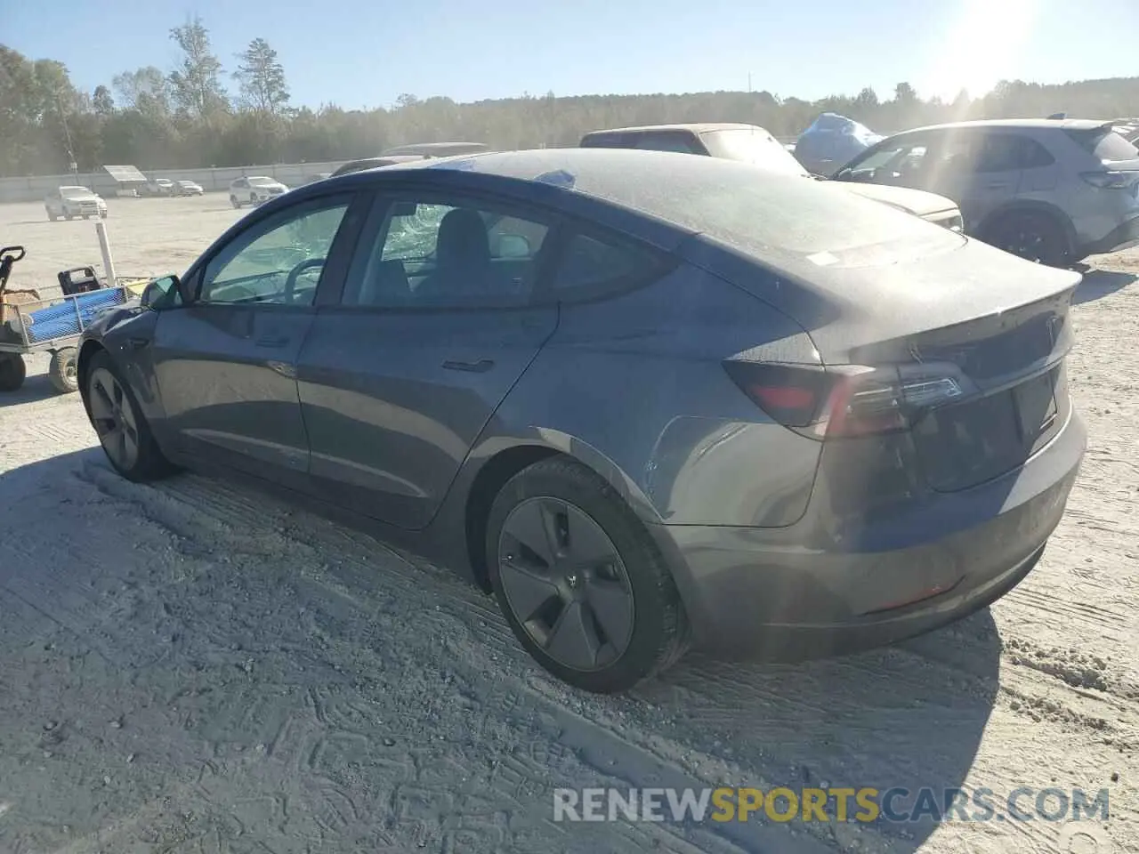 2 Photograph of a damaged car 5YJ3E1EB3NF277877 TESLA MODEL 3 2022