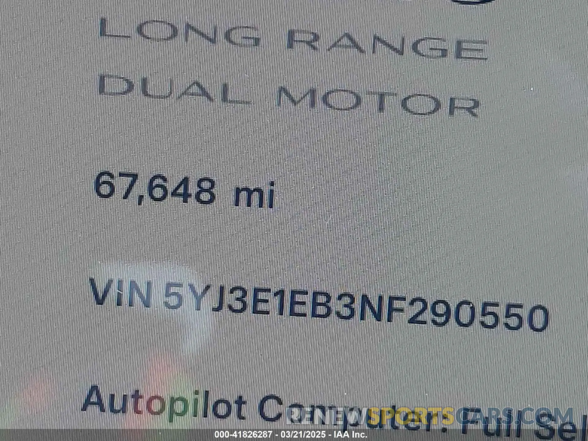 16 Photograph of a damaged car 5YJ3E1EB3NF290550 TESLA MODEL 3 2022