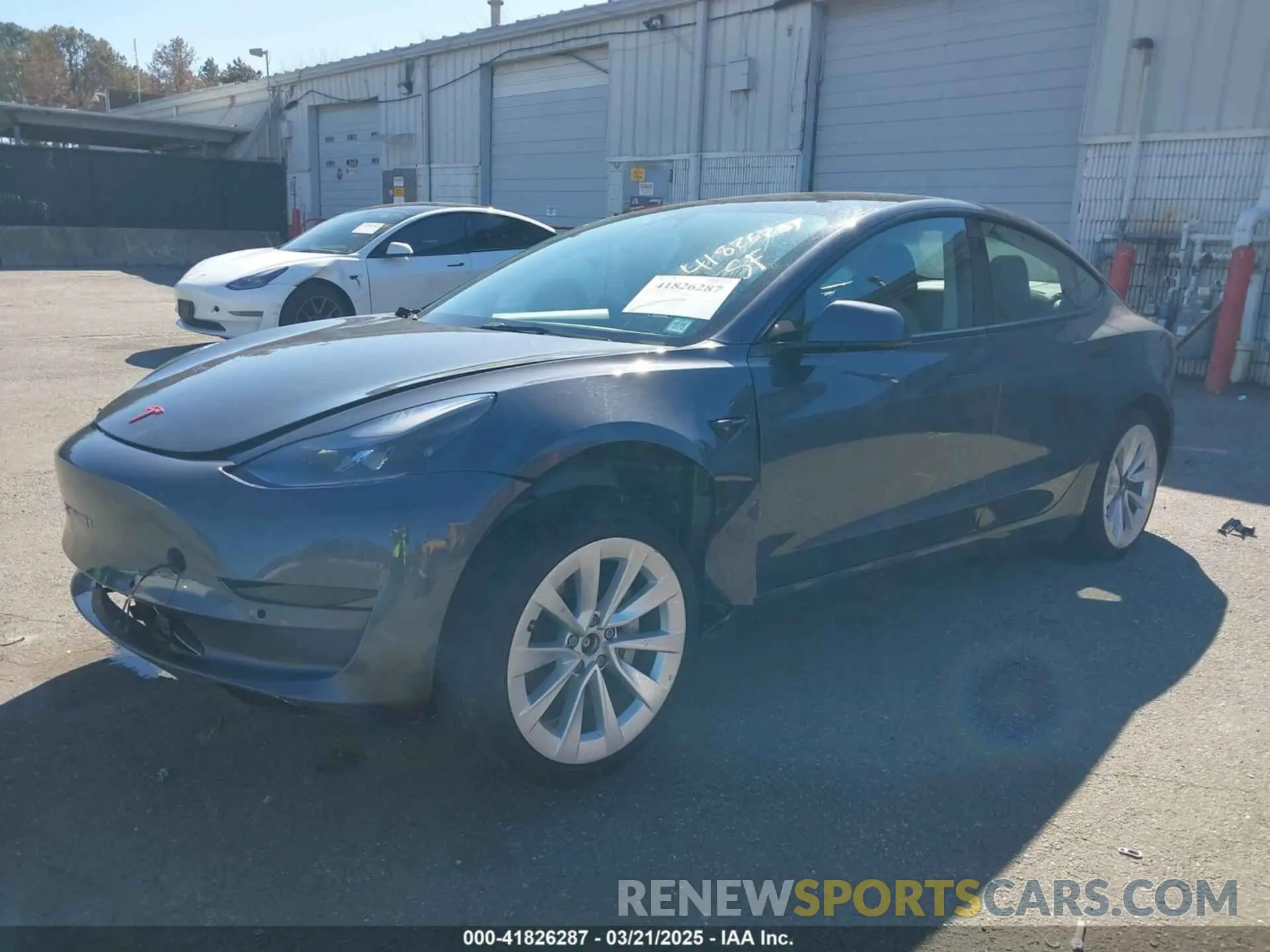 2 Photograph of a damaged car 5YJ3E1EB3NF290550 TESLA MODEL 3 2022