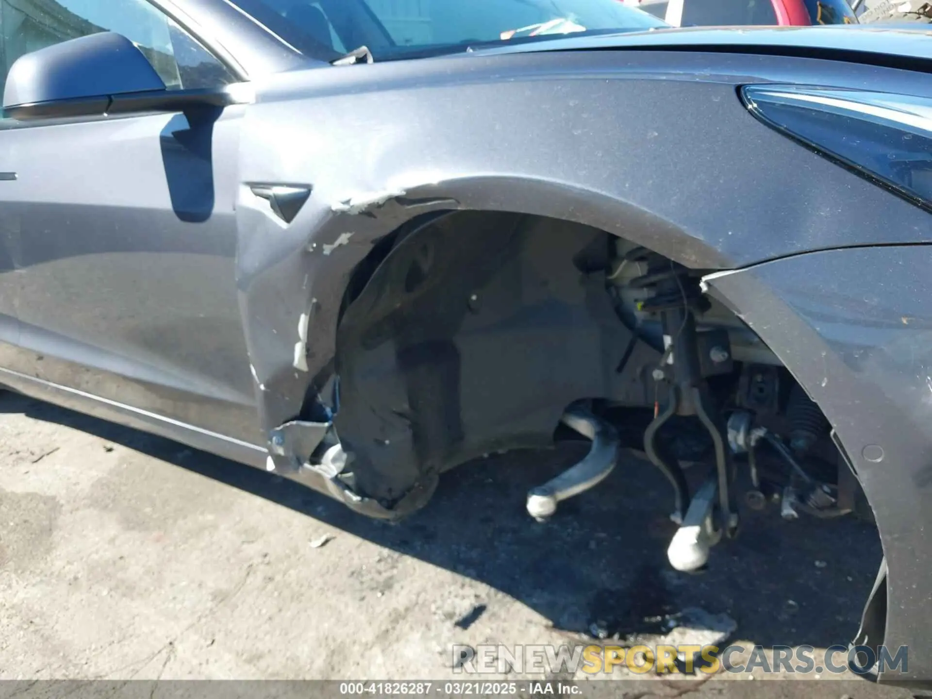 6 Photograph of a damaged car 5YJ3E1EB3NF290550 TESLA MODEL 3 2022