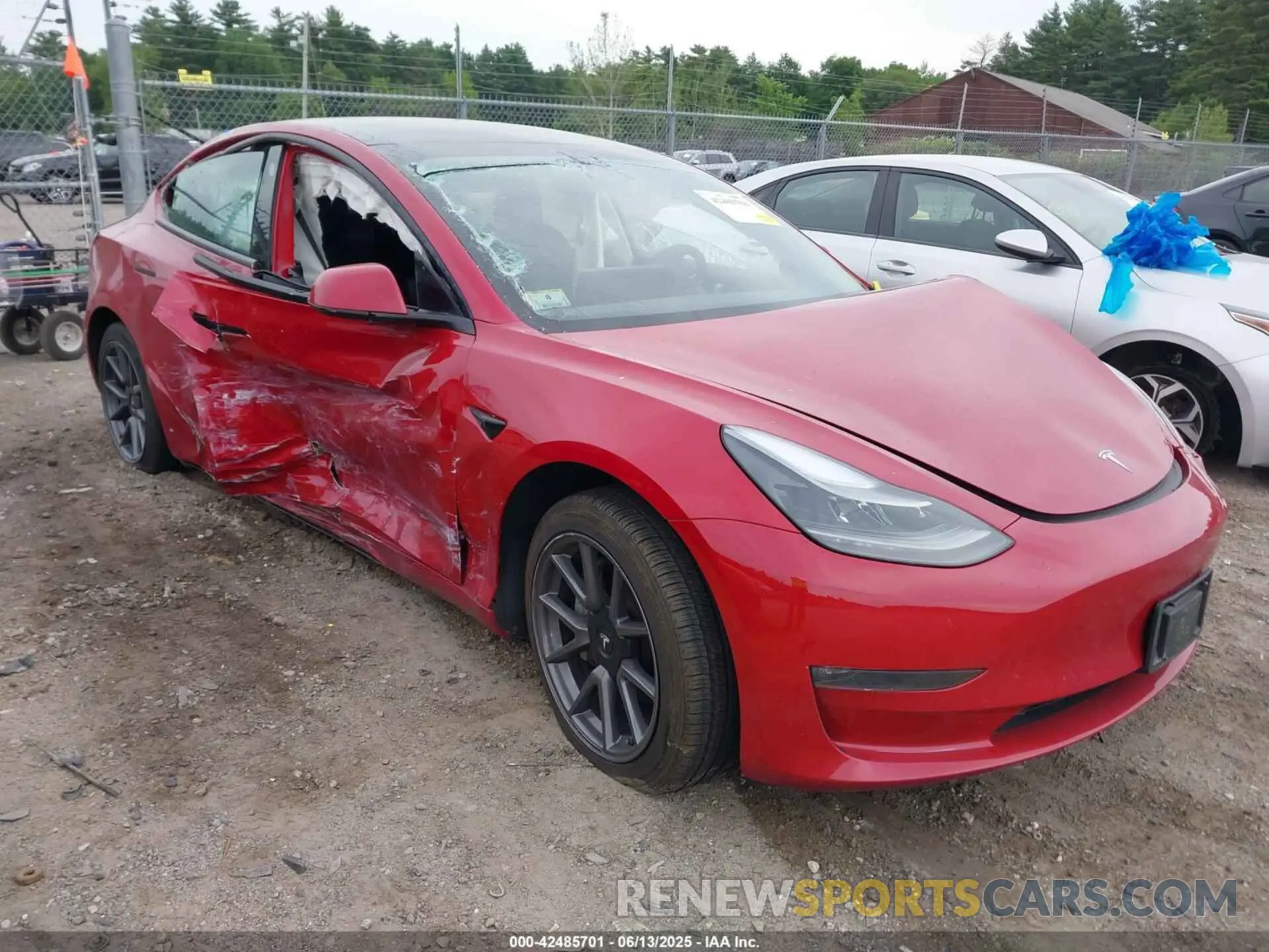 1 Photograph of a damaged car 5YJ3E1EB3NF324681 TESLA MODEL 3 2022