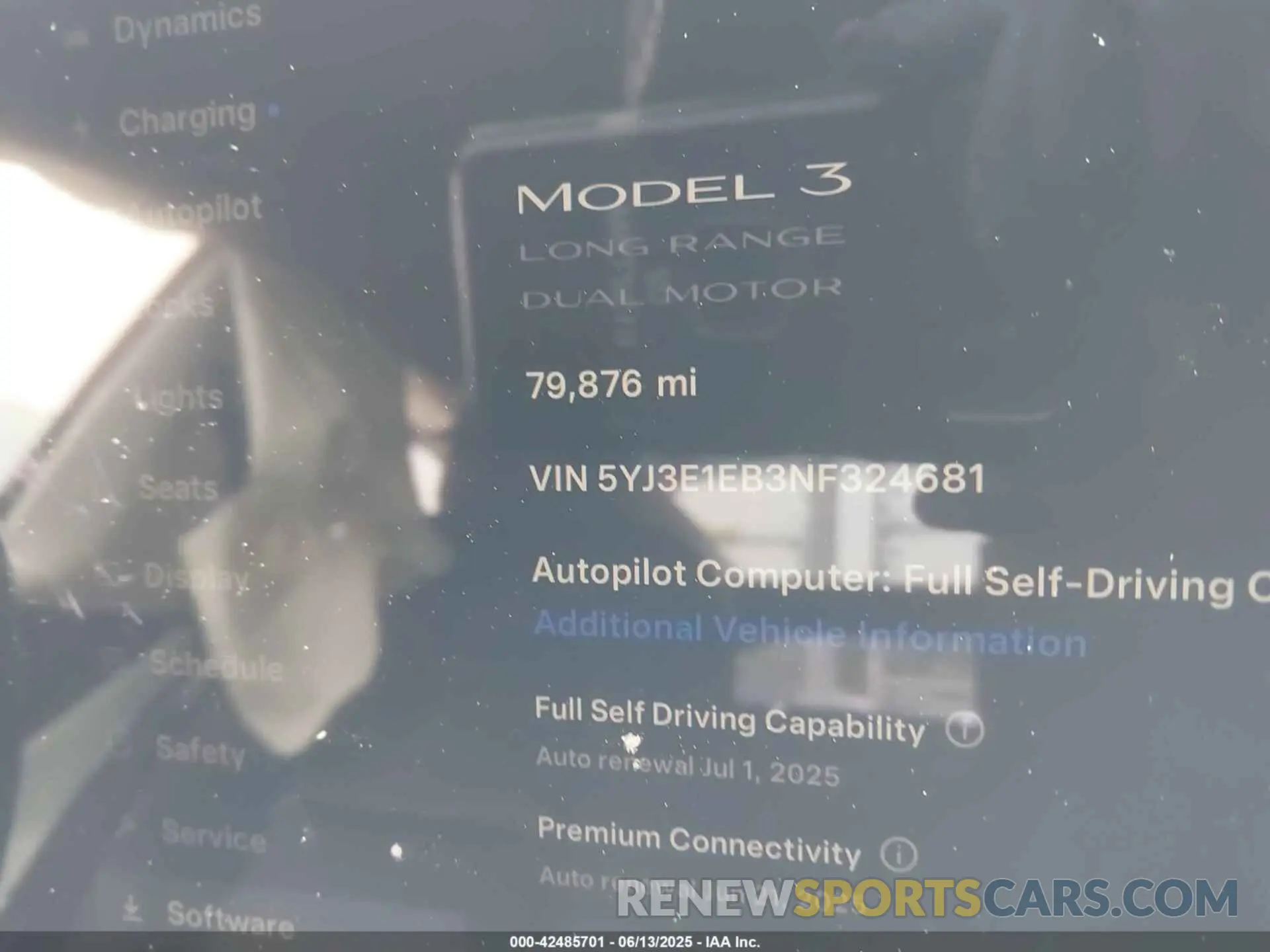 7 Photograph of a damaged car 5YJ3E1EB3NF324681 TESLA MODEL 3 2022