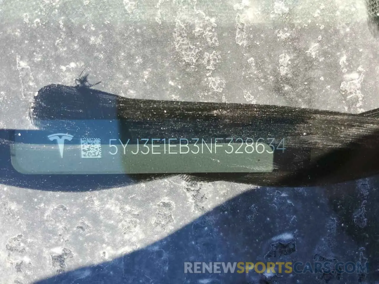13 Photograph of a damaged car 5YJ3E1EB3NF328634 TESLA MODEL 3 2022