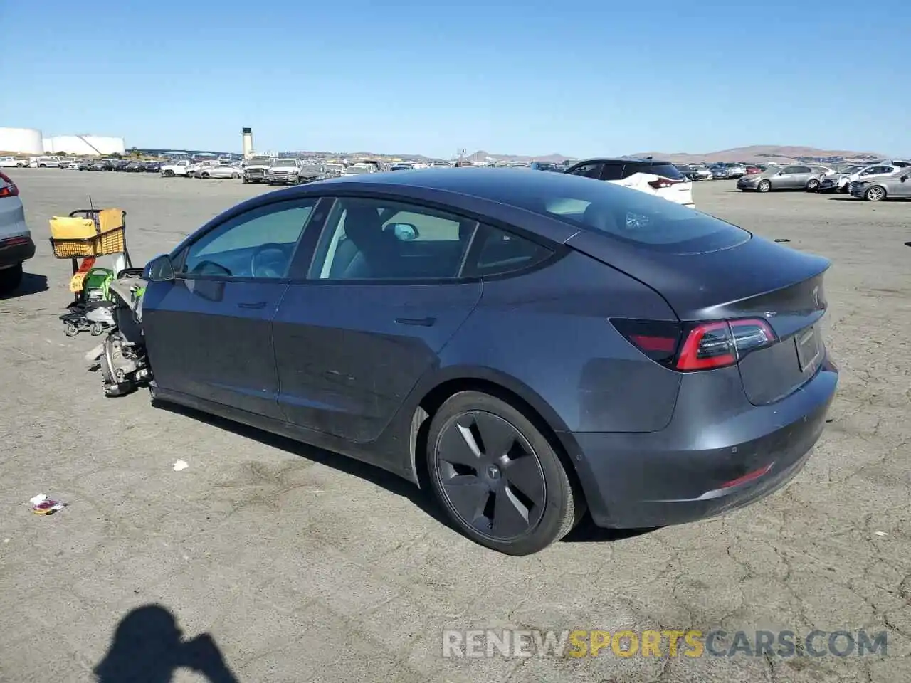 2 Photograph of a damaged car 5YJ3E1EB3NF345420 TESLA MODEL 3 2022