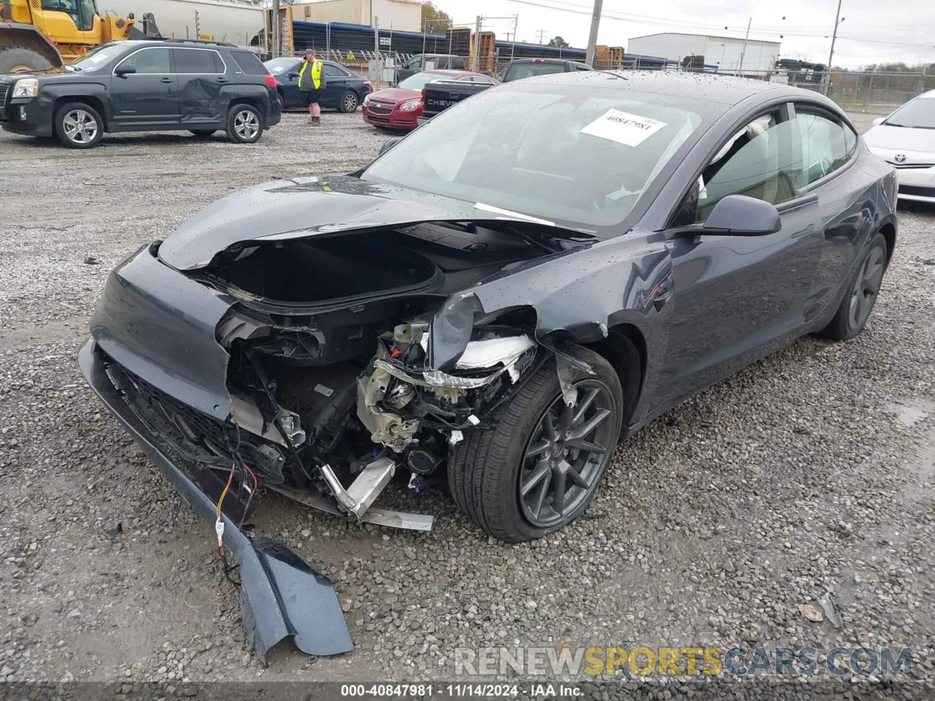 6 Photograph of a damaged car 5YJ3E1EB3NF352741 TESLA MODEL 3 2022