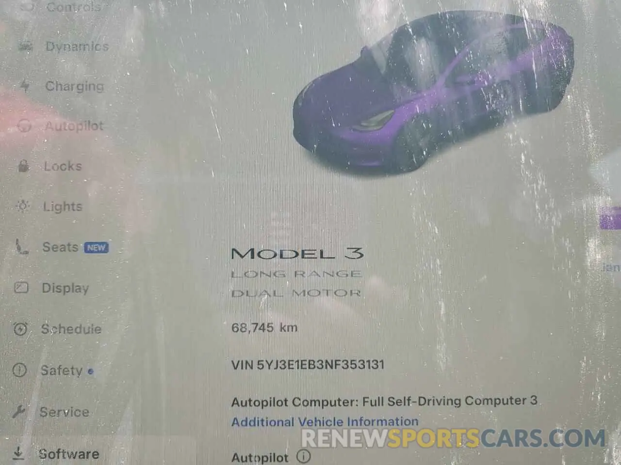 9 Photograph of a damaged car 5YJ3E1EB3NF353131 TESLA MODEL 3 2022