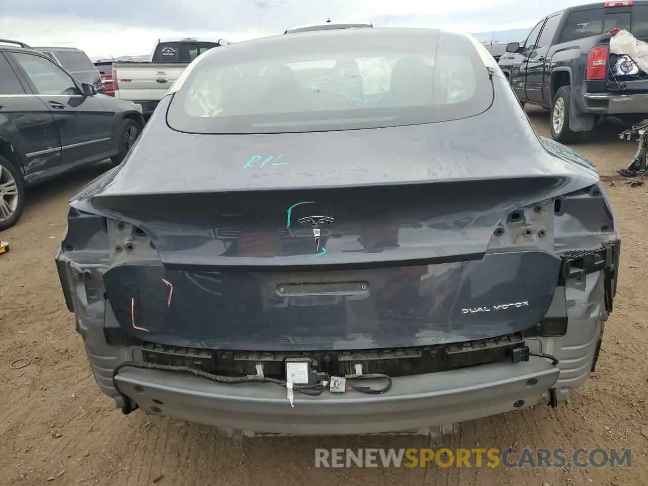 6 Photograph of a damaged car 5YJ3E1EB3NF360869 TESLA MODEL 3 2022