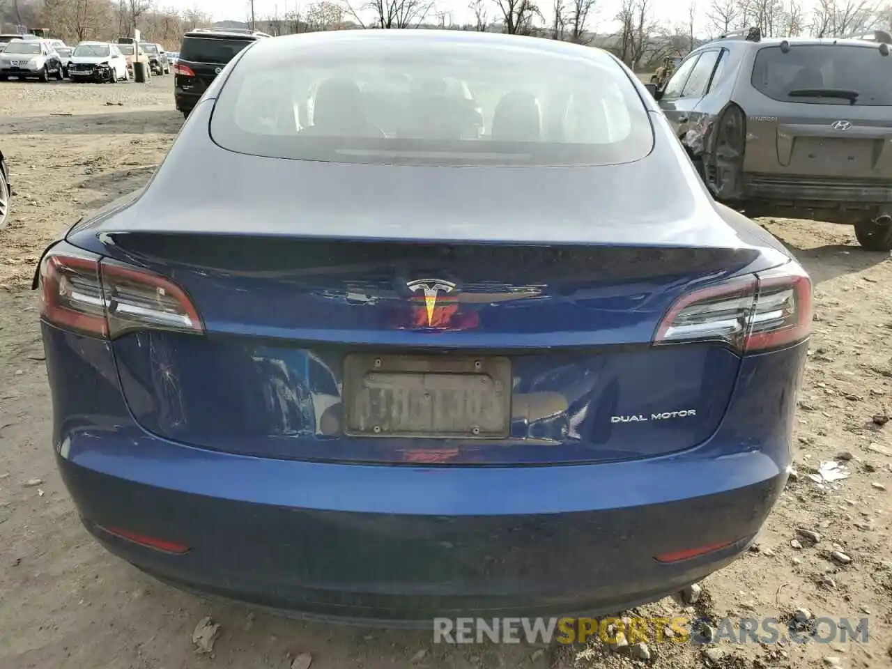 6 Photograph of a damaged car 5YJ3E1EB4NF110587 TESLA MODEL 3 2022