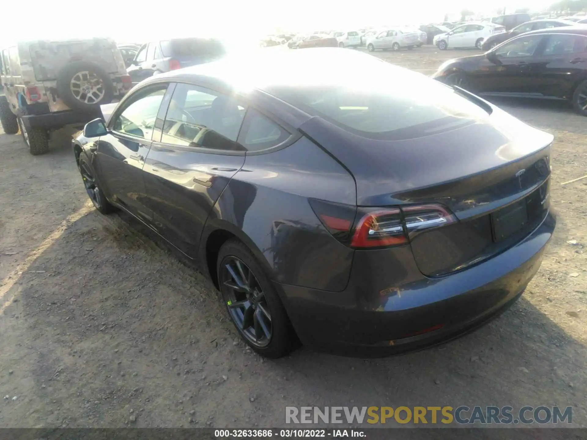 3 Photograph of a damaged car 5YJ3E1EB4NF130967 TESLA MODEL 3 2022