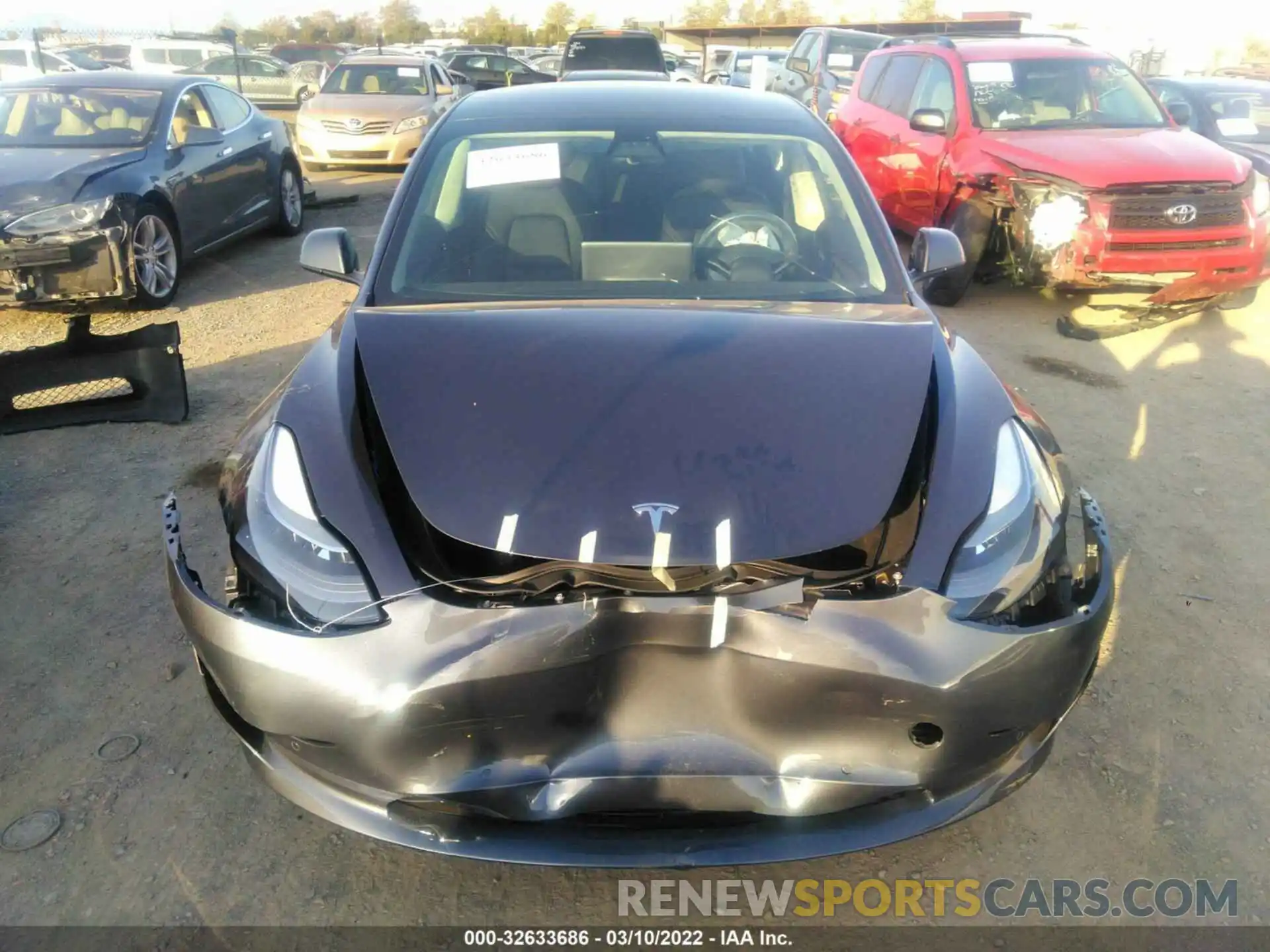 6 Photograph of a damaged car 5YJ3E1EB4NF130967 TESLA MODEL 3 2022