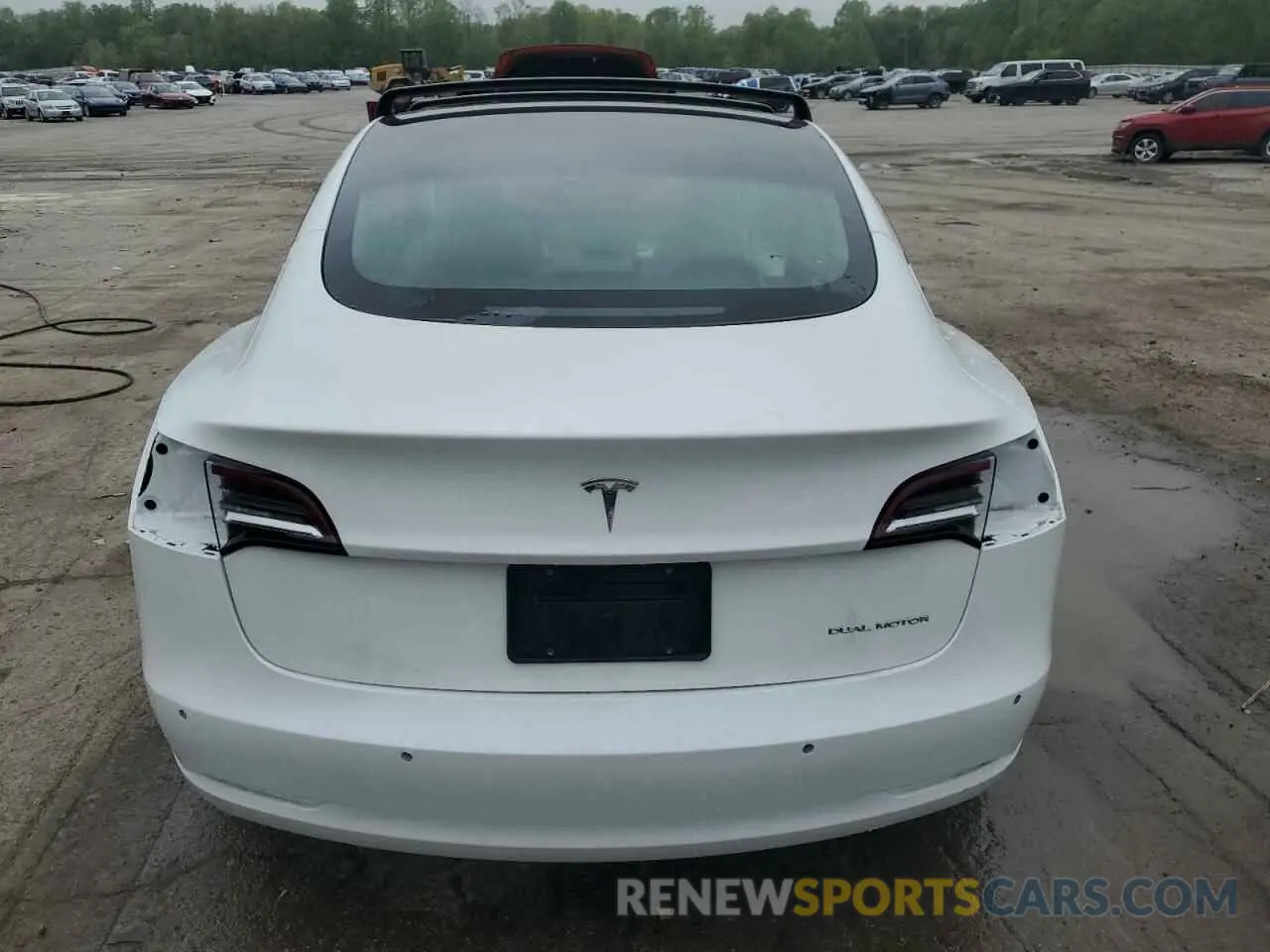 6 Photograph of a damaged car 5YJ3E1EB4NF155108 TESLA MODEL 3 2022