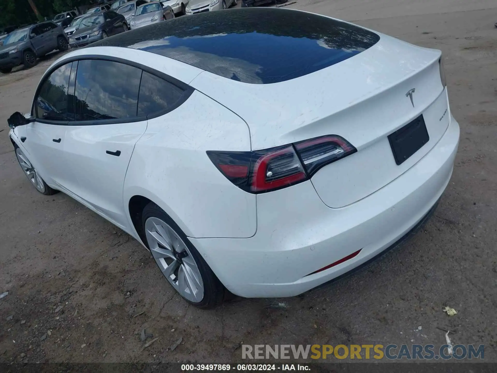 3 Photograph of a damaged car 5YJ3E1EB4NF169445 TESLA MODEL 3 2022