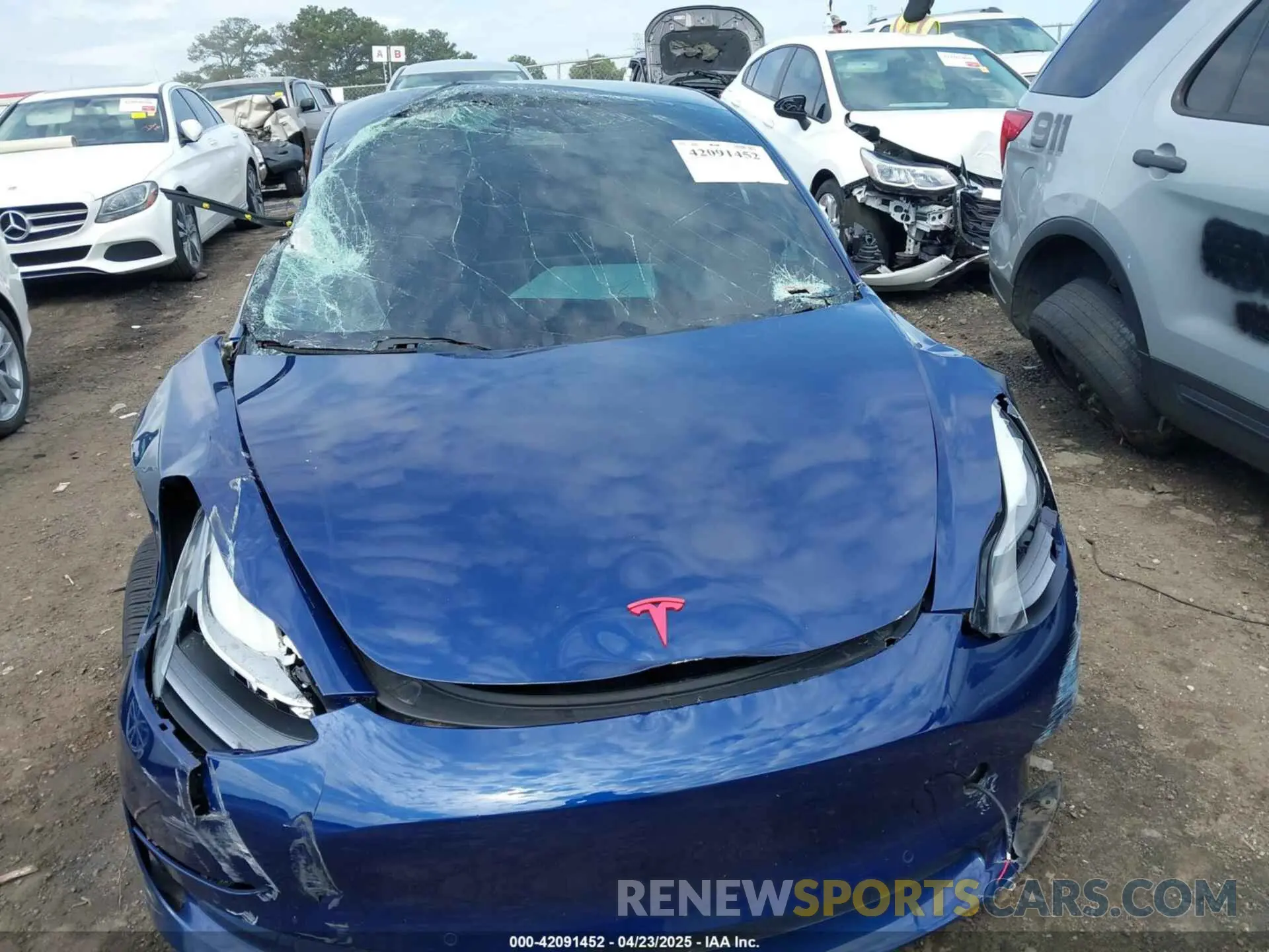12 Photograph of a damaged car 5YJ3E1EB4NF184088 TESLA MODEL 3 2022