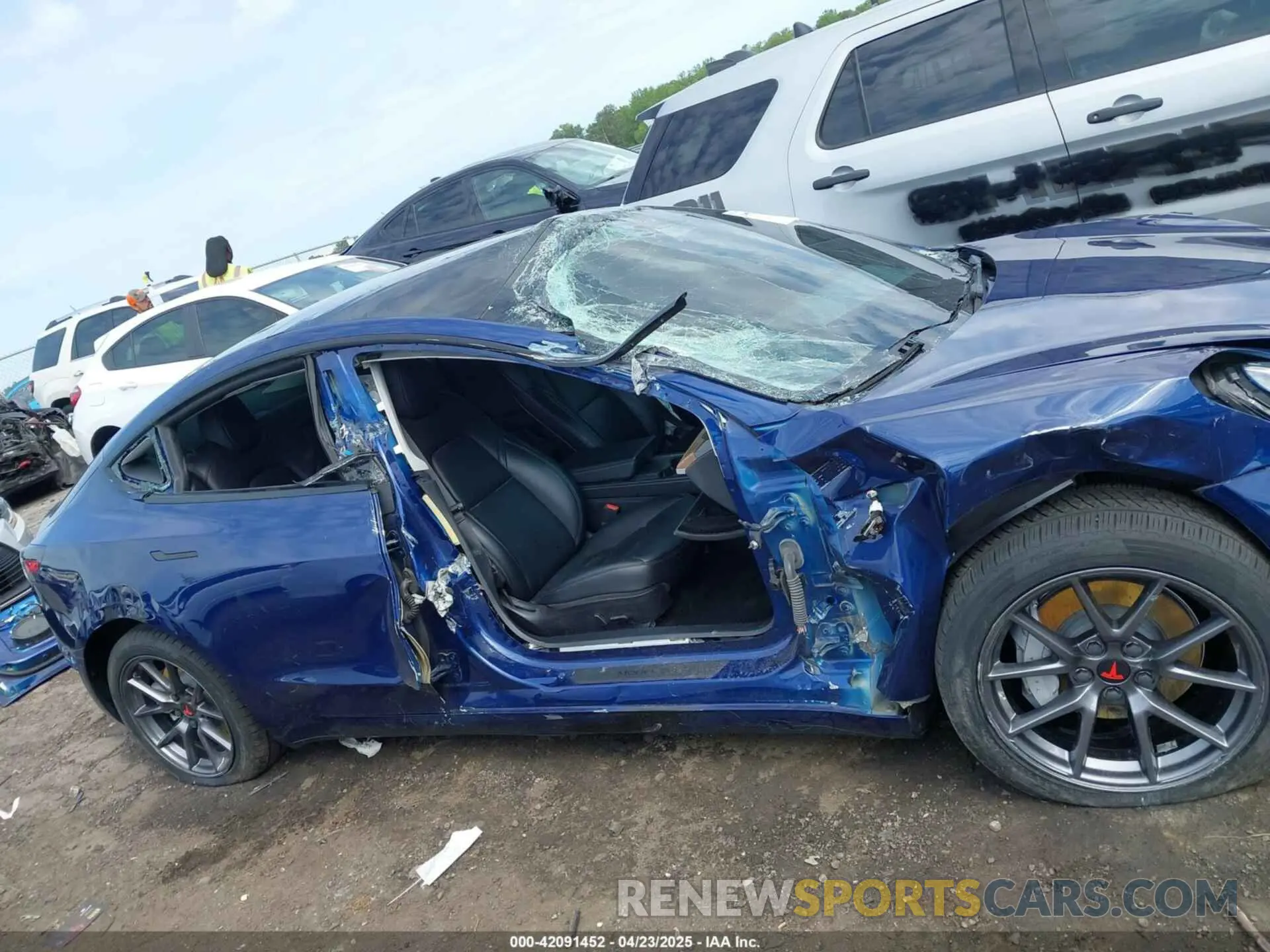 13 Photograph of a damaged car 5YJ3E1EB4NF184088 TESLA MODEL 3 2022