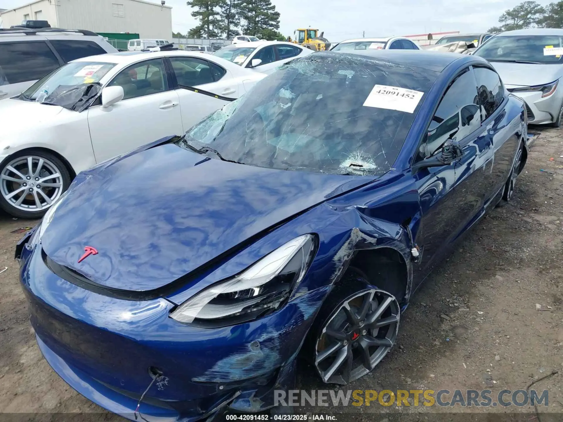 6 Photograph of a damaged car 5YJ3E1EB4NF184088 TESLA MODEL 3 2022