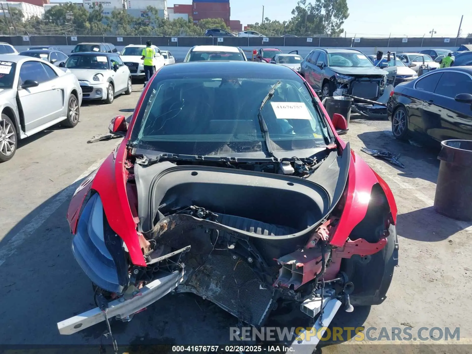 12 Photograph of a damaged car 5YJ3E1EB4NF187475 TESLA MODEL 3 2022