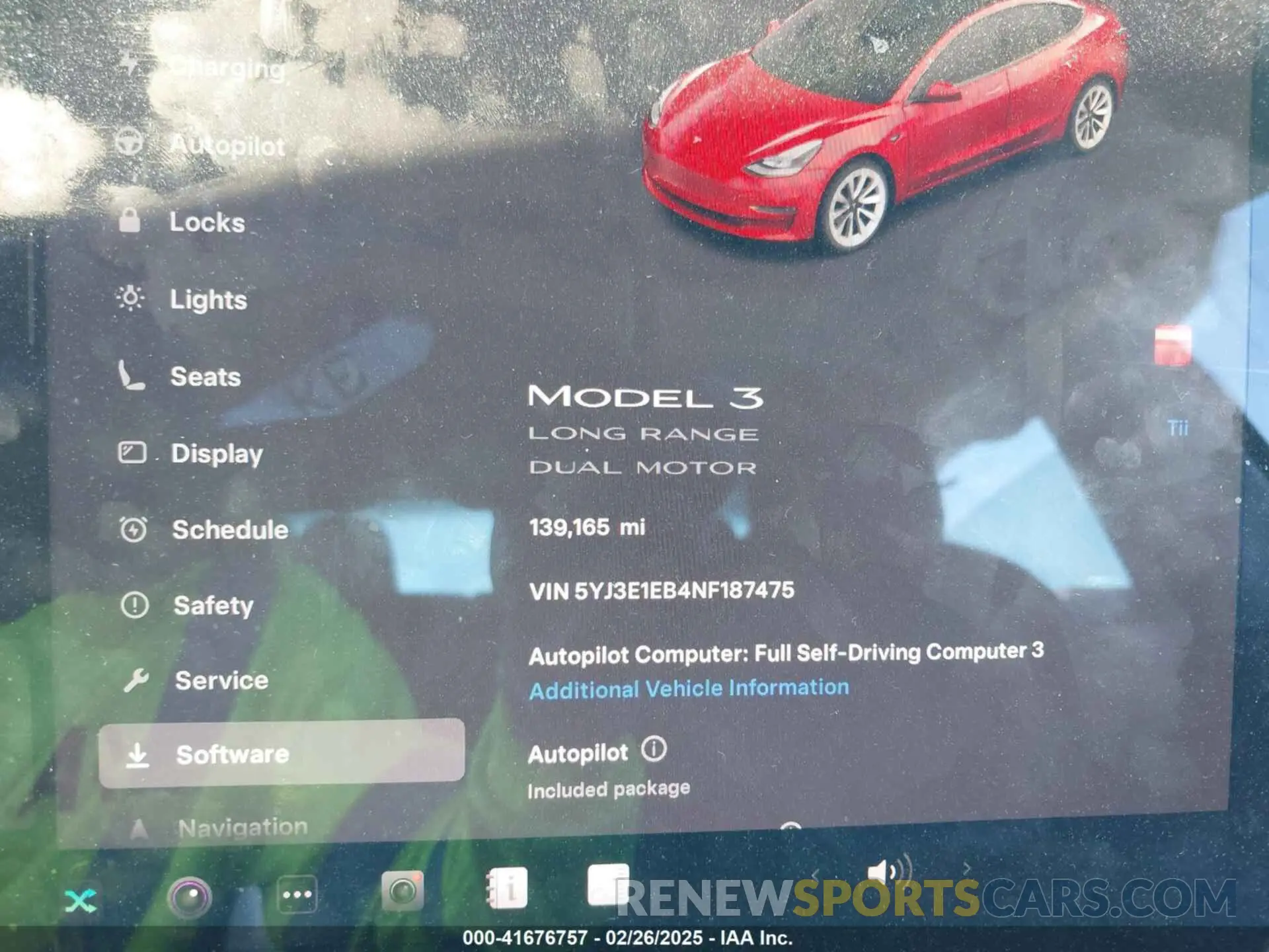 7 Photograph of a damaged car 5YJ3E1EB4NF187475 TESLA MODEL 3 2022
