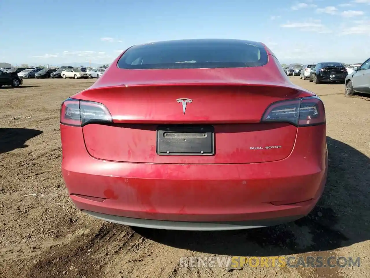 6 Photograph of a damaged car 5YJ3E1EB4NF190988 TESLA MODEL 3 2022