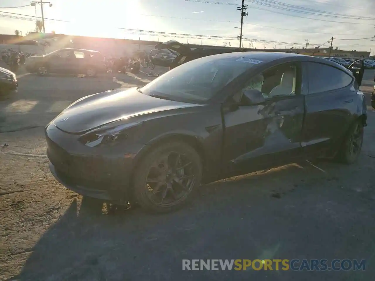 1 Photograph of a damaged car 5YJ3E1EB4NF200676 TESLA MODEL 3 2022