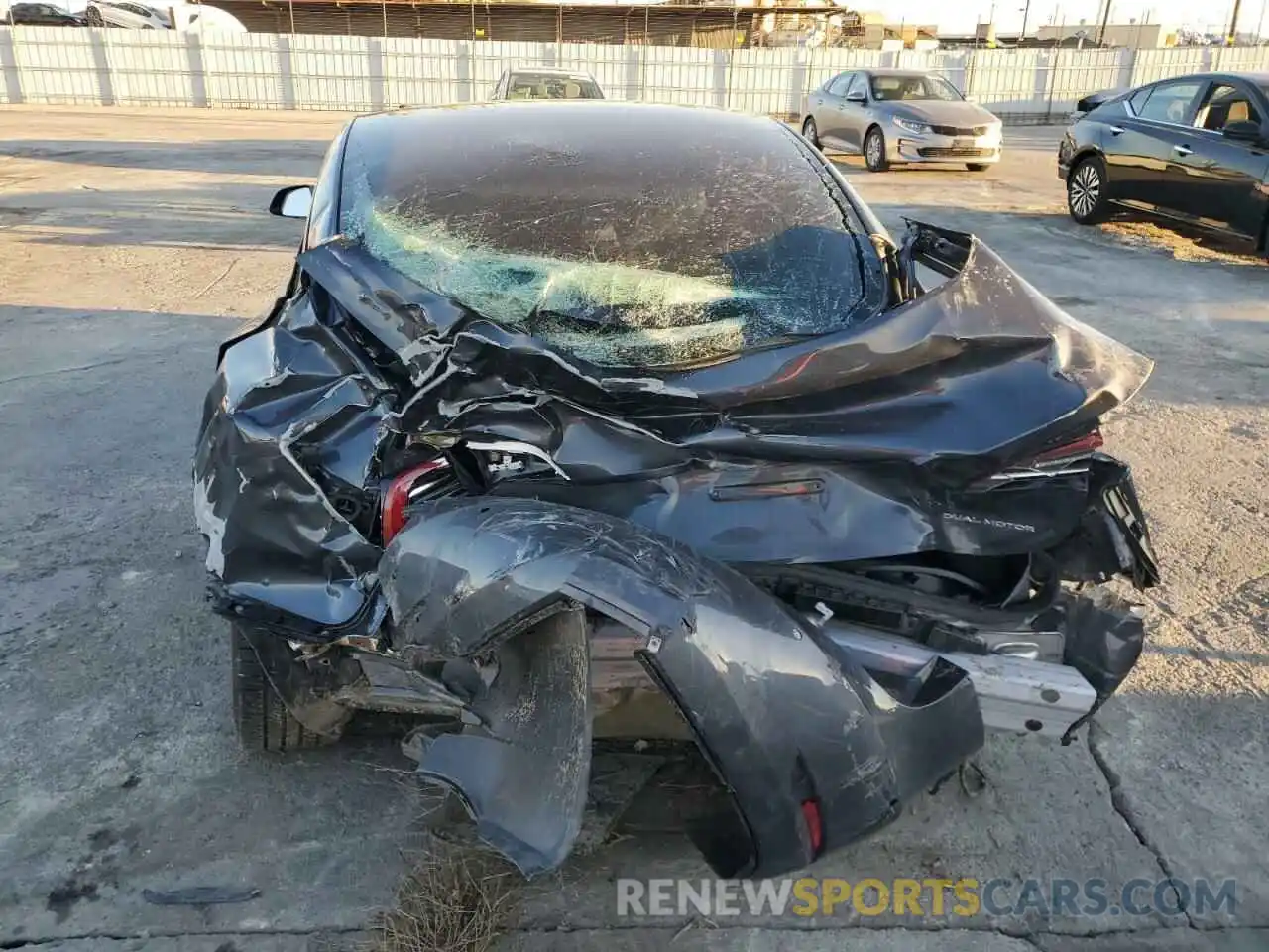 6 Photograph of a damaged car 5YJ3E1EB4NF200676 TESLA MODEL 3 2022