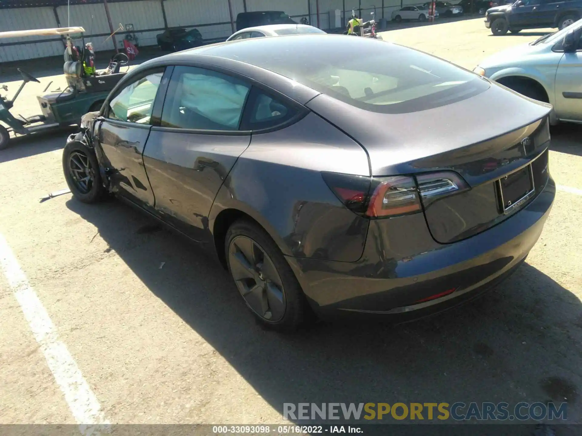 3 Photograph of a damaged car 5YJ3E1EB4NF245794 TESLA MODEL 3 2022