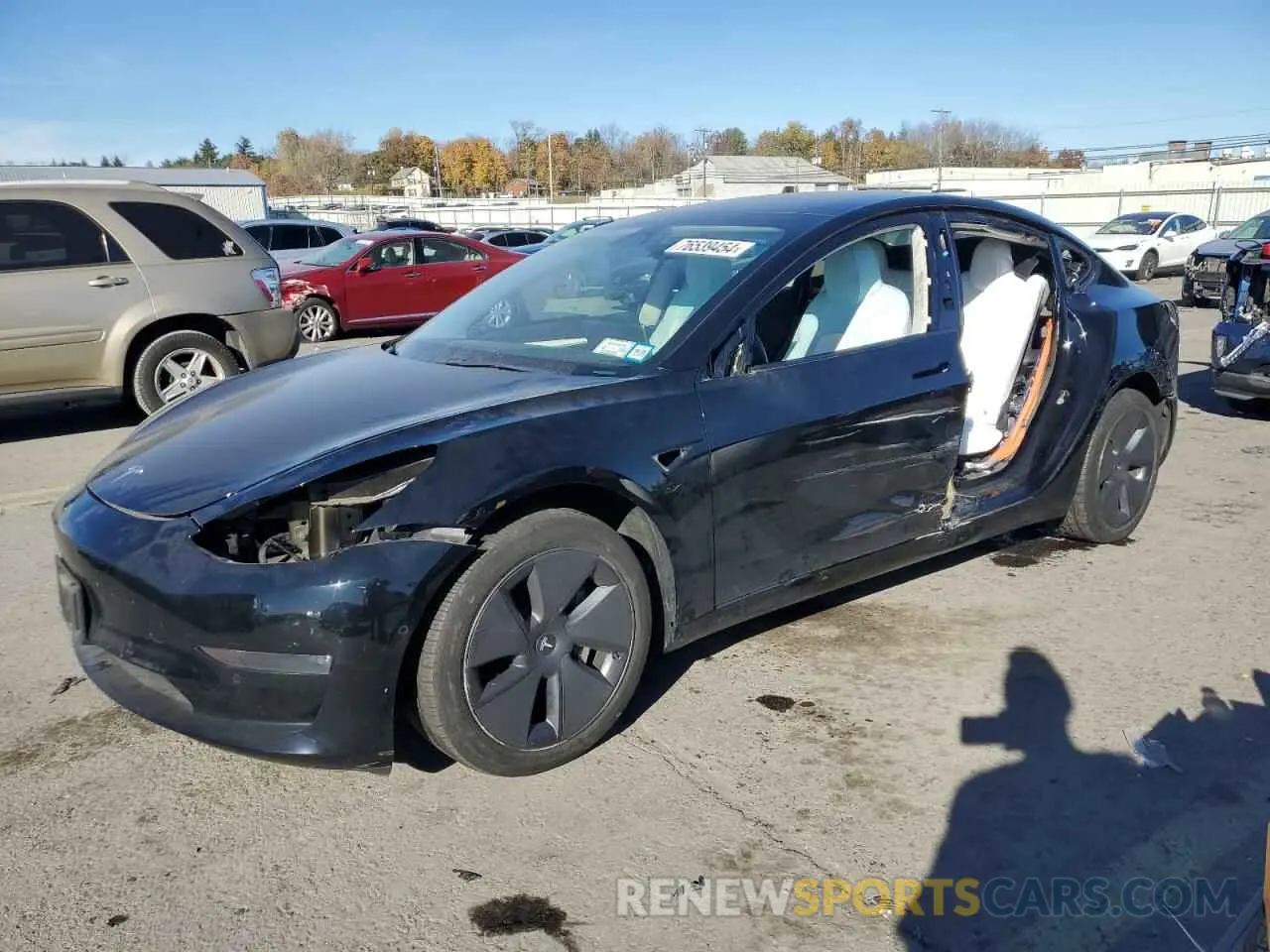 1 Photograph of a damaged car 5YJ3E1EB4NF269271 TESLA MODEL 3 2022