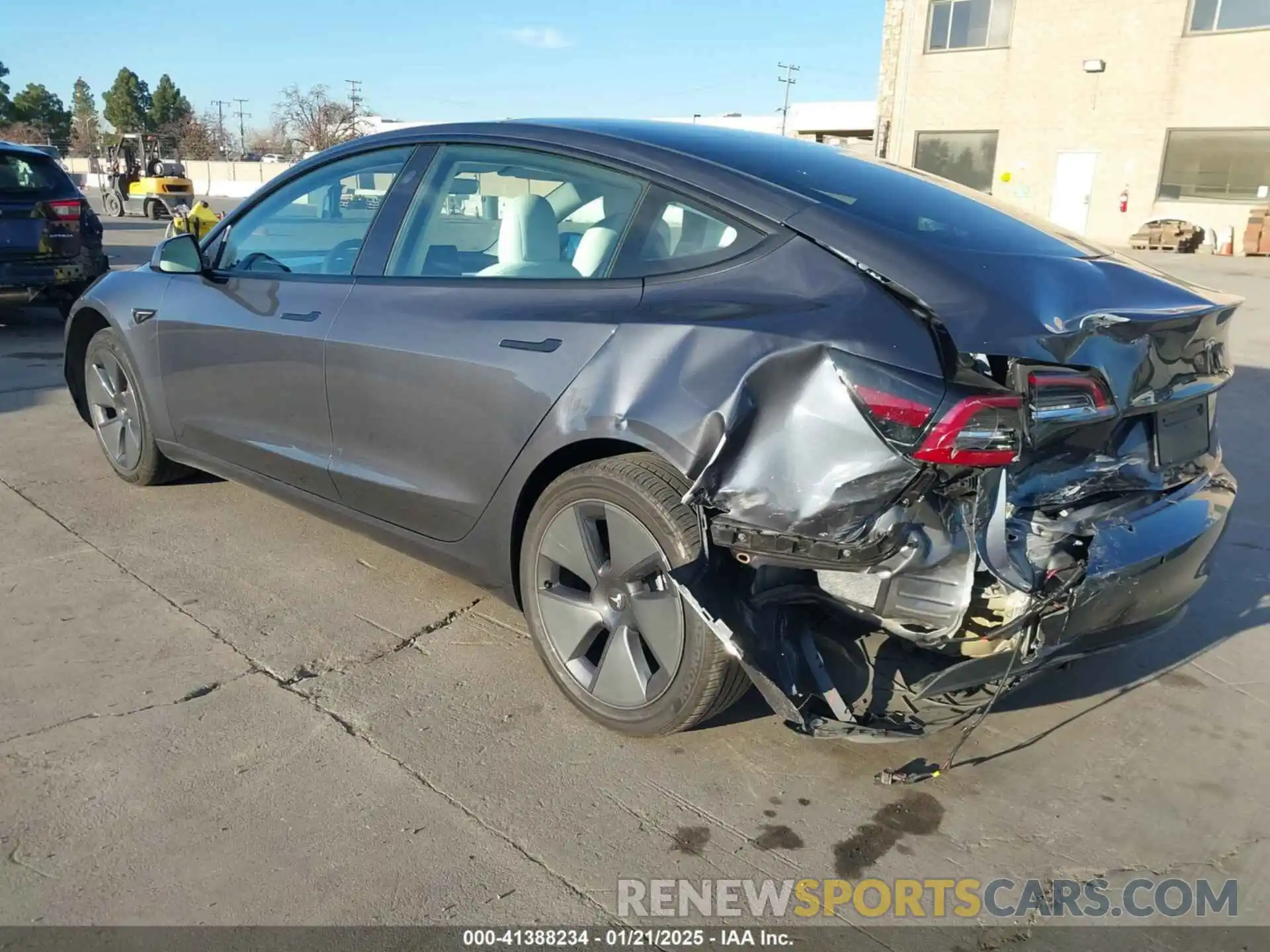 3 Photograph of a damaged car 5YJ3E1EB4NF293635 TESLA MODEL 3 2022