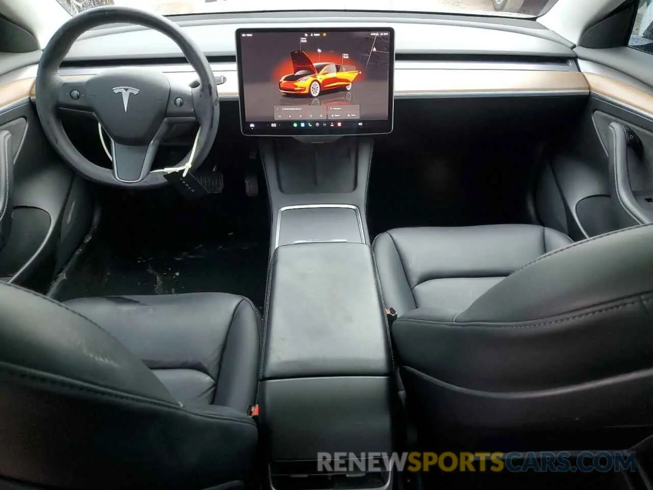 8 Photograph of a damaged car 5YJ3E1EB4NF321465 TESLA MODEL 3 2022