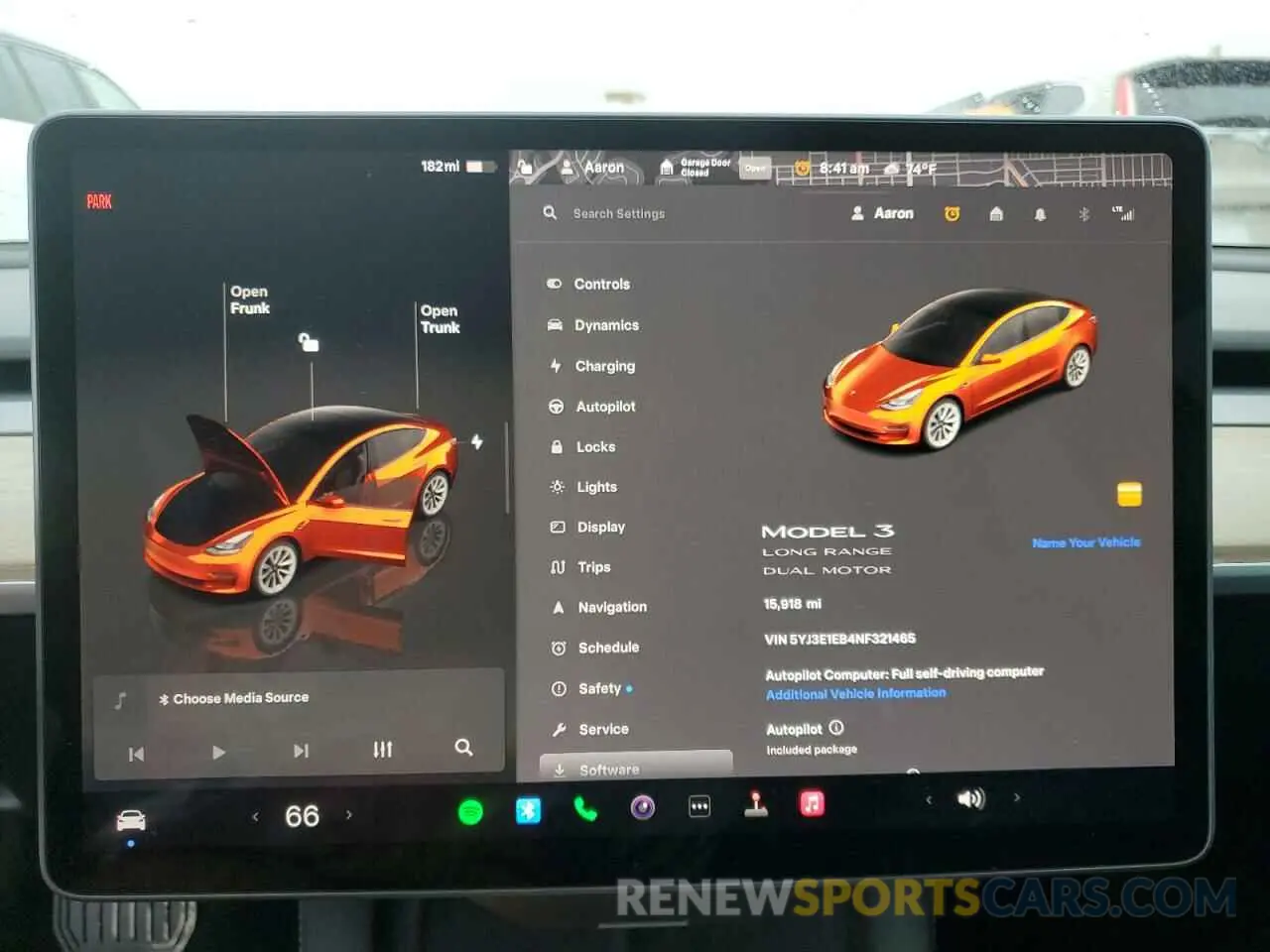 9 Photograph of a damaged car 5YJ3E1EB4NF321465 TESLA MODEL 3 2022
