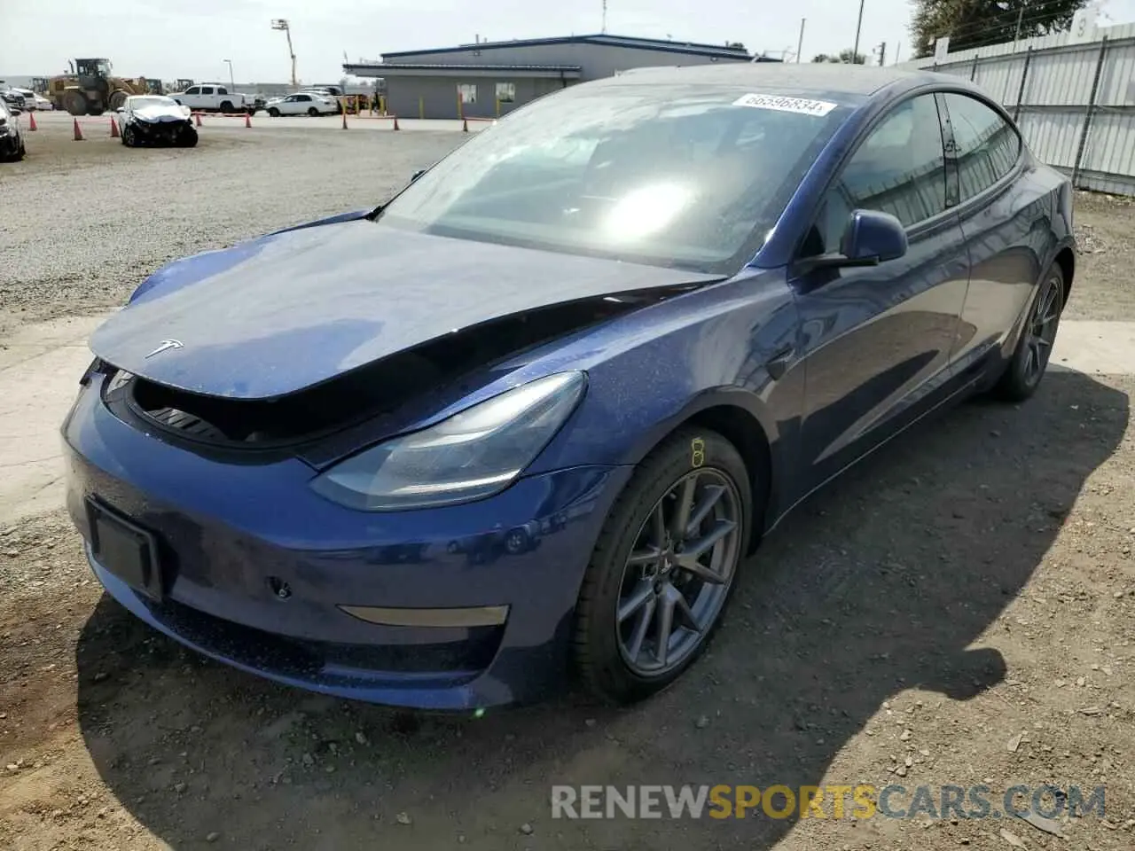 1 Photograph of a damaged car 5YJ3E1EB4NF335530 TESLA MODEL 3 2022