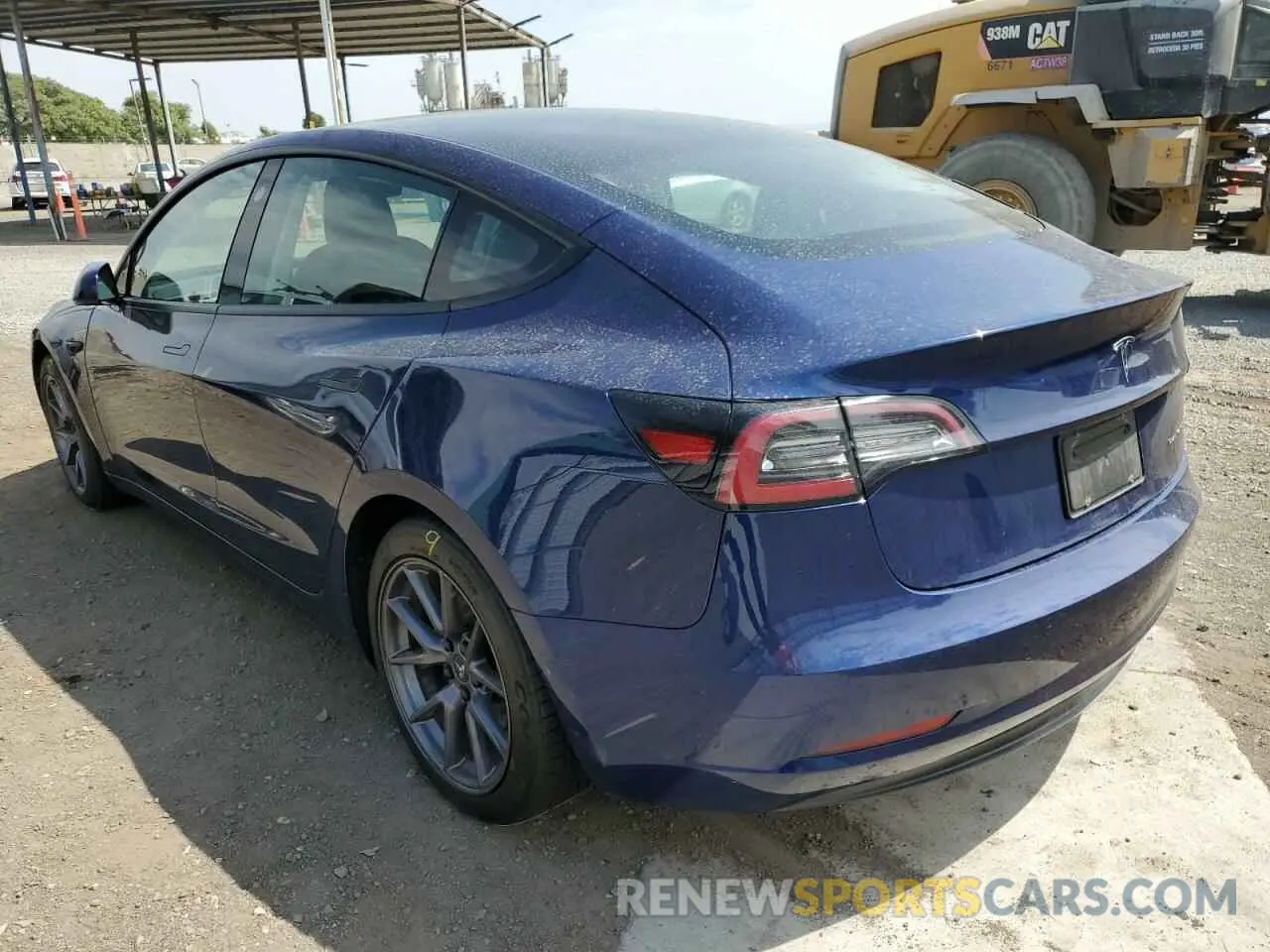 2 Photograph of a damaged car 5YJ3E1EB4NF335530 TESLA MODEL 3 2022