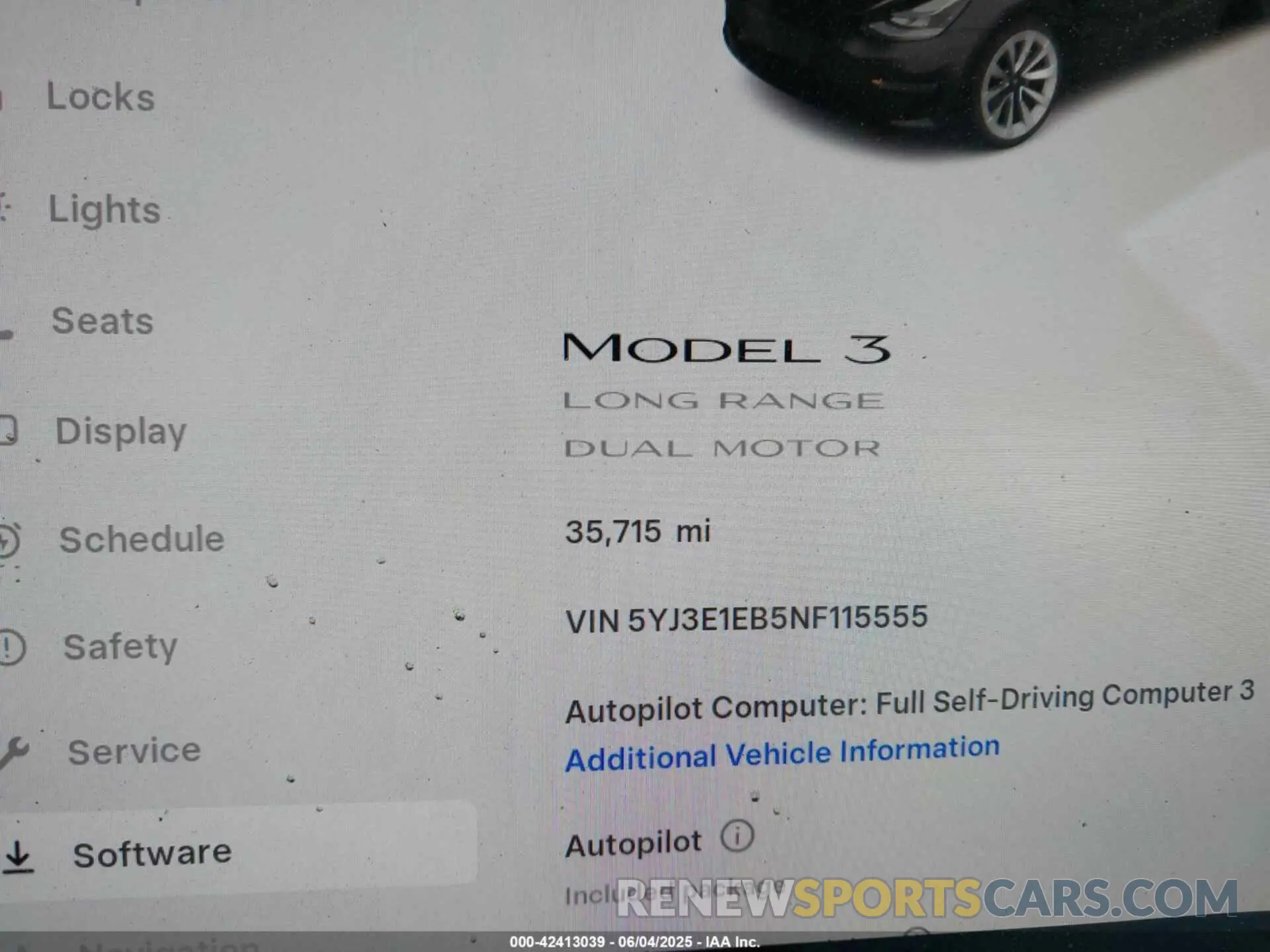 16 Photograph of a damaged car 5YJ3E1EB5NF115555 TESLA MODEL 3 2022