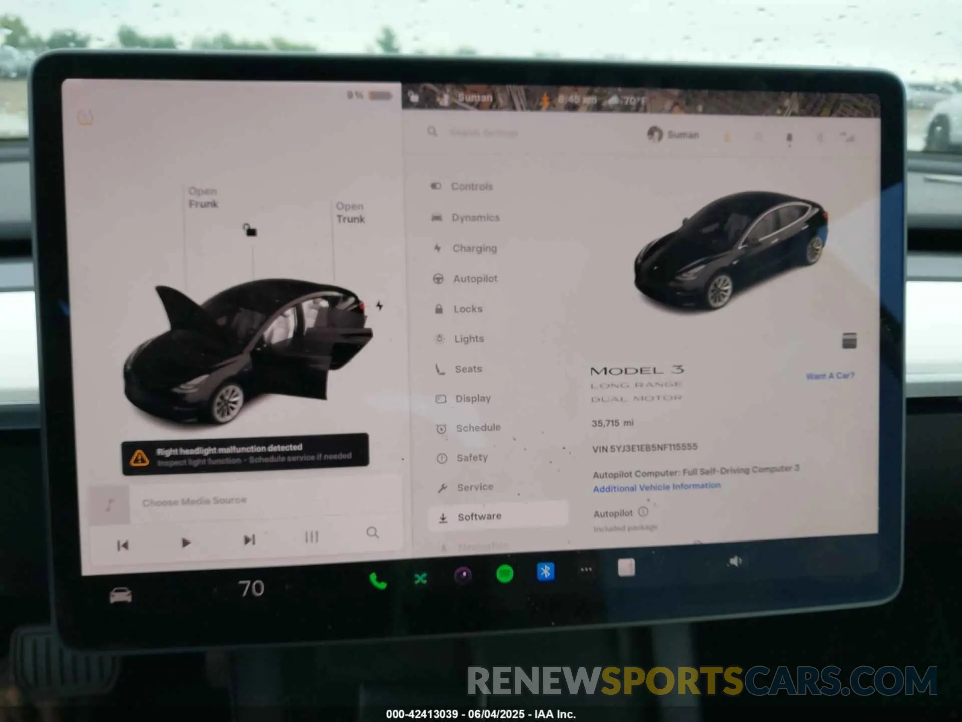 7 Photograph of a damaged car 5YJ3E1EB5NF115555 TESLA MODEL 3 2022