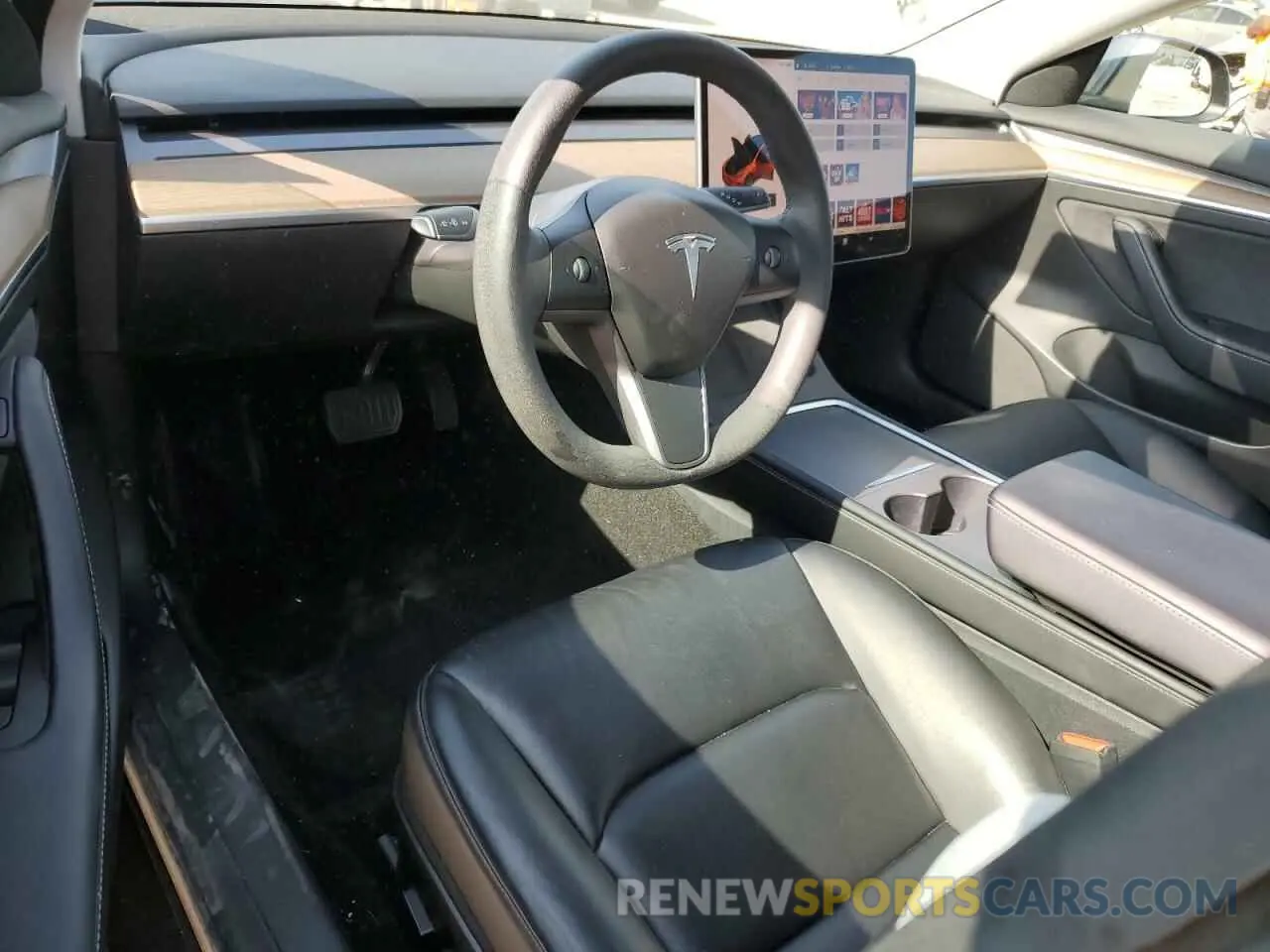 8 Photograph of a damaged car 5YJ3E1EB5NF118701 TESLA MODEL 3 2022
