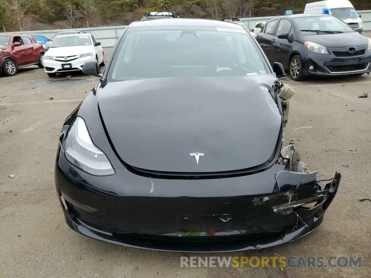 5 Photograph of a damaged car 5YJ3E1EB5NF123476 TESLA MODEL 3 2022